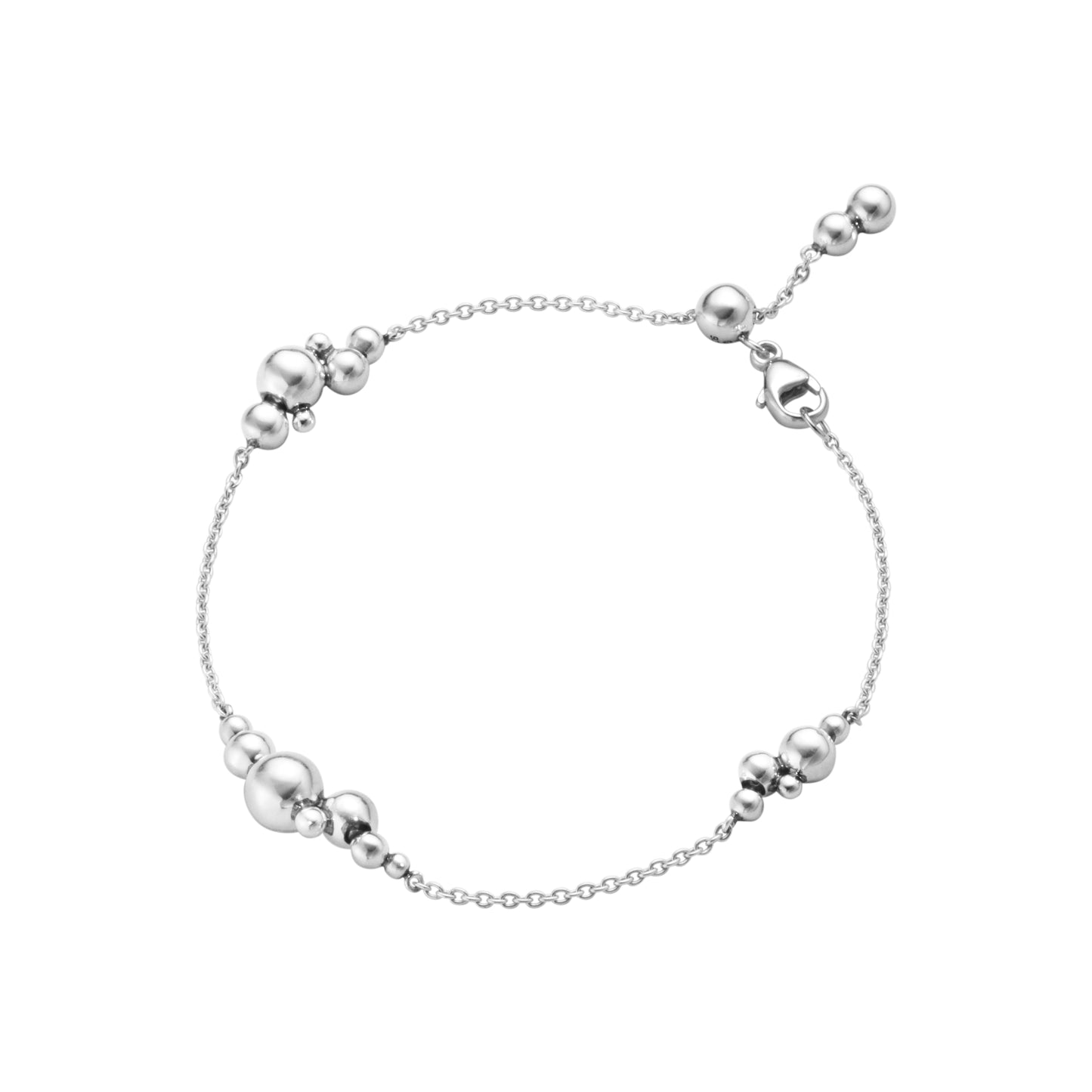 Silver Moonlight Grapes Chain Bracelet