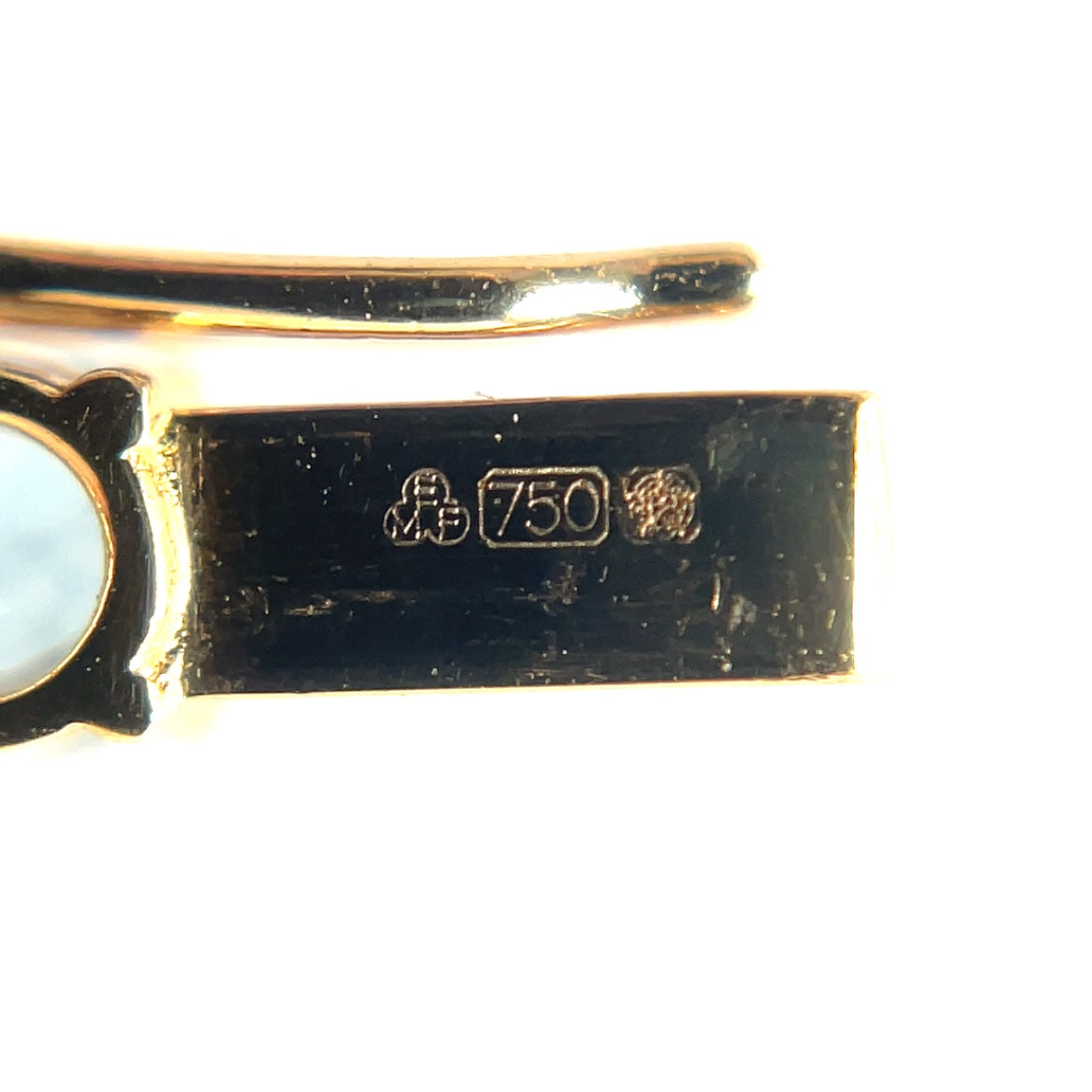 18ct Yellow Gold Aquamarine Line Bracelet
