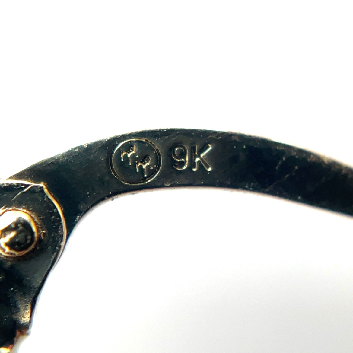 9ct yellow gold antique look creole style hoops