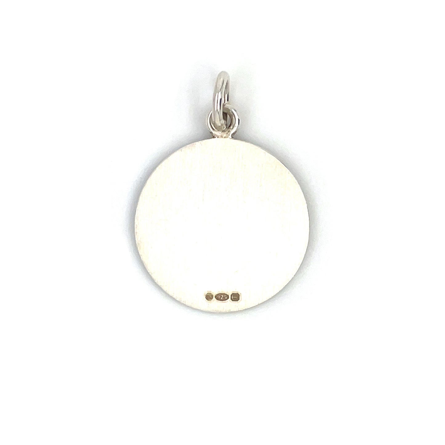 Silver Taurus Disc Pendant (22mm) & Chain