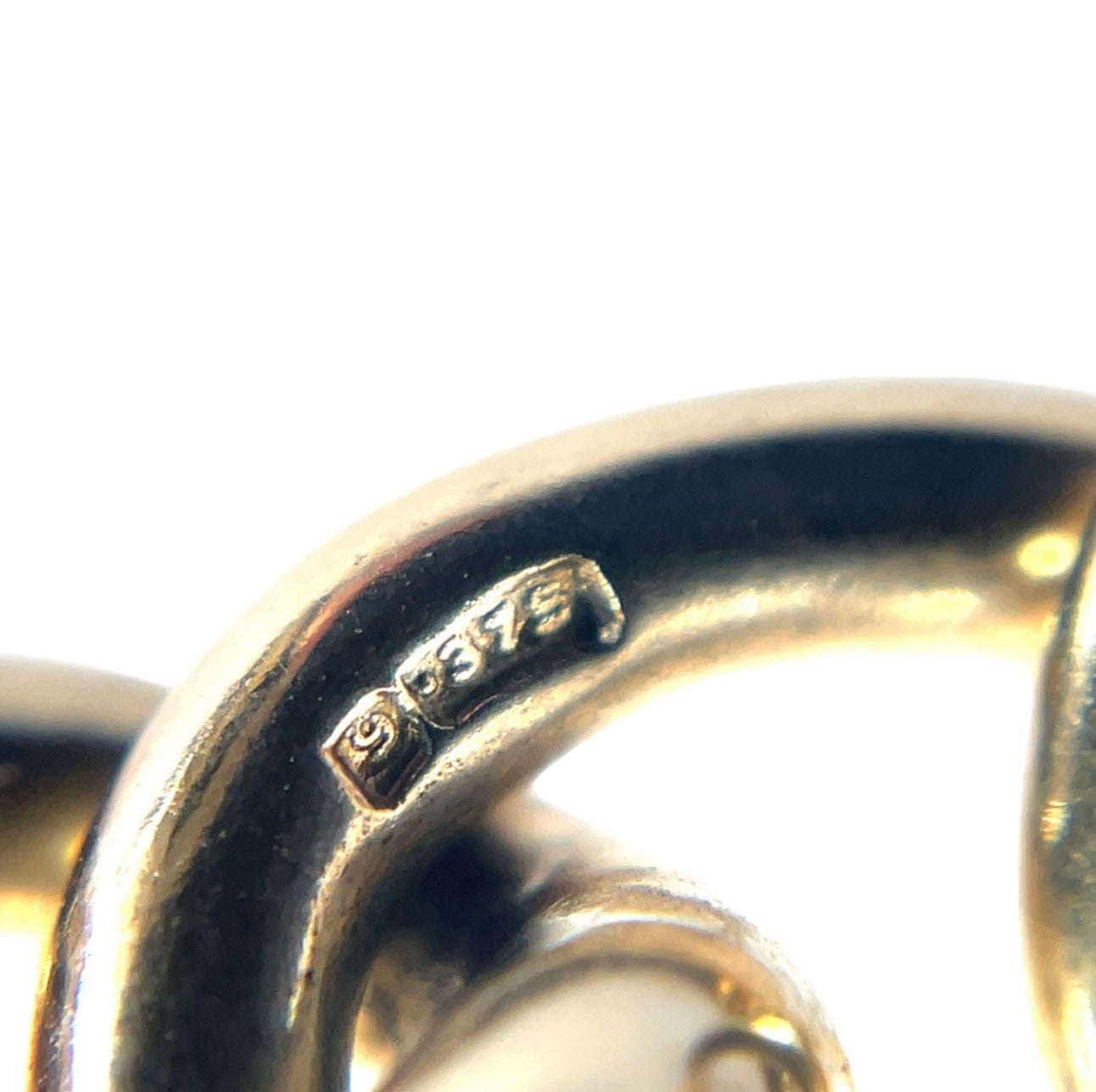 9ct Yellow Gold Heavy Curb Charm Bracelet (7")