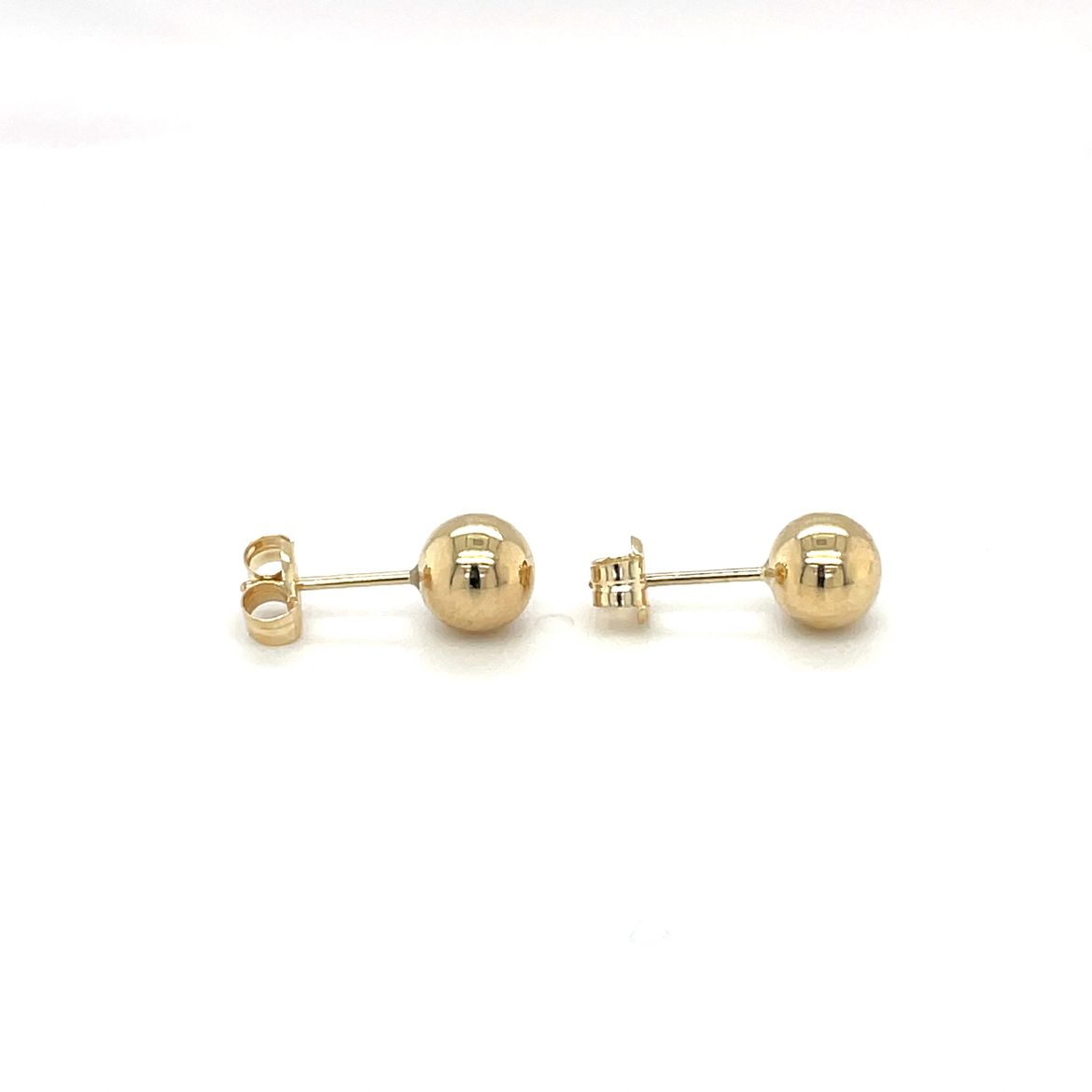 9ct Yellow Gold Polished Ball Stud Earrings