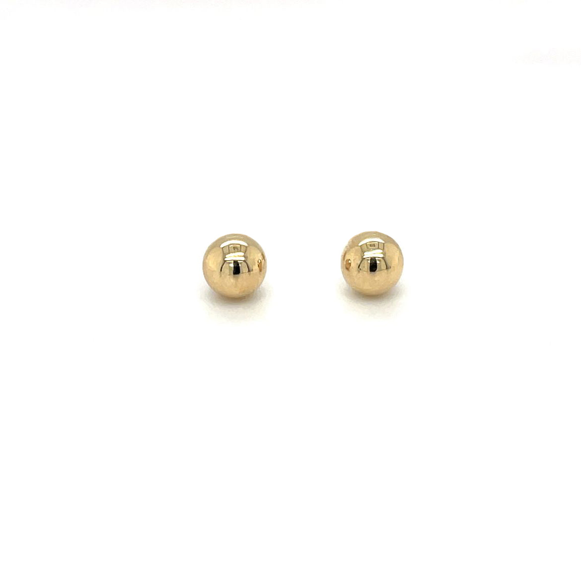 9ct Yellow Gold Polished Ball Stud Earrings