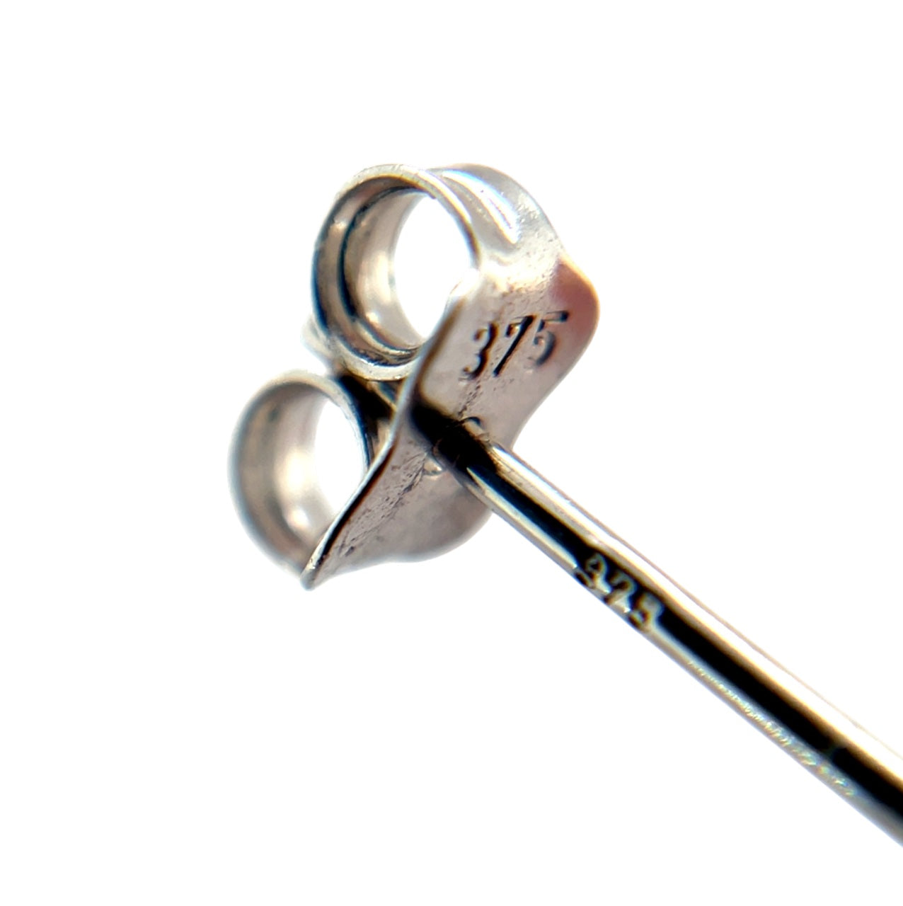 9ct White Gold Satin Ball Stud Earrings (6mm)