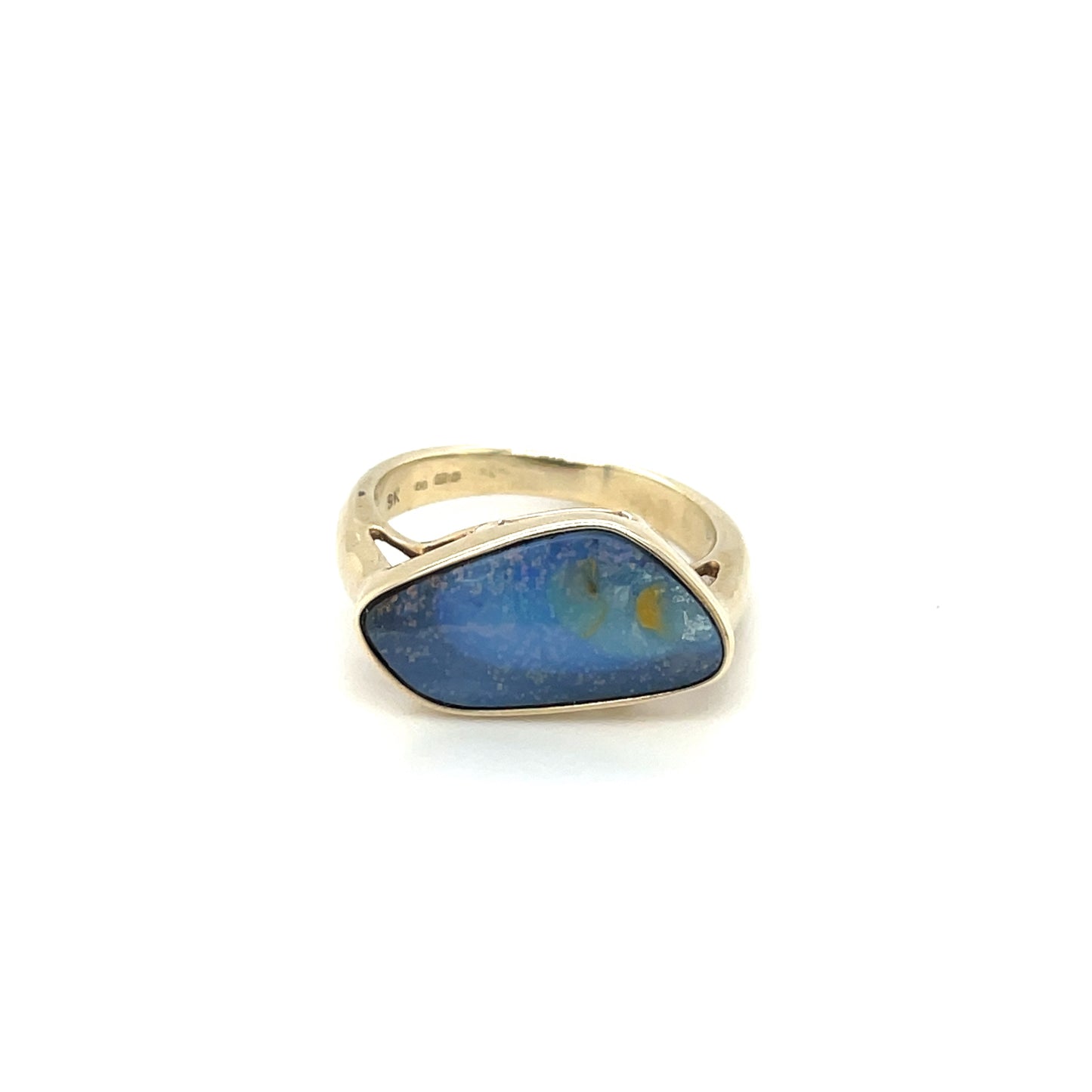 9ct Yellow Gold Freeform Opal Ring
