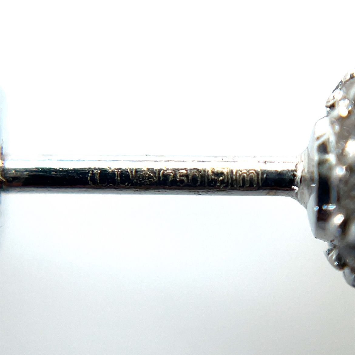 18ct White Gold Diamond Ball Stud Earrings