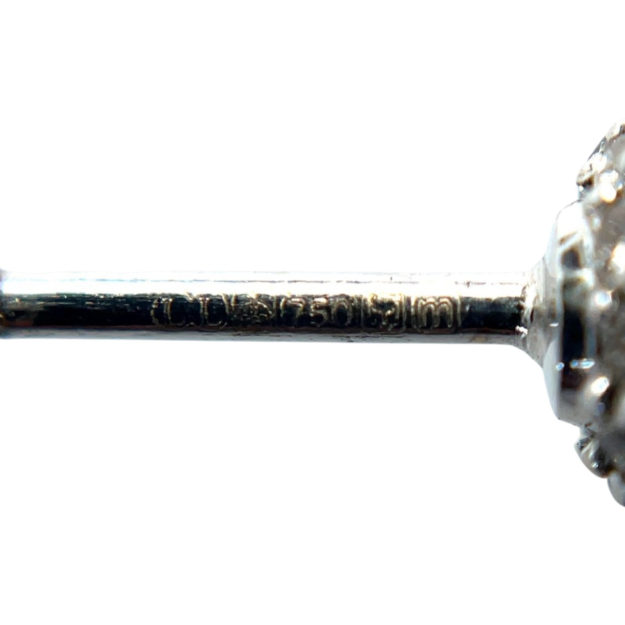 18ct White Gold Diamond Ball Stud Earrings