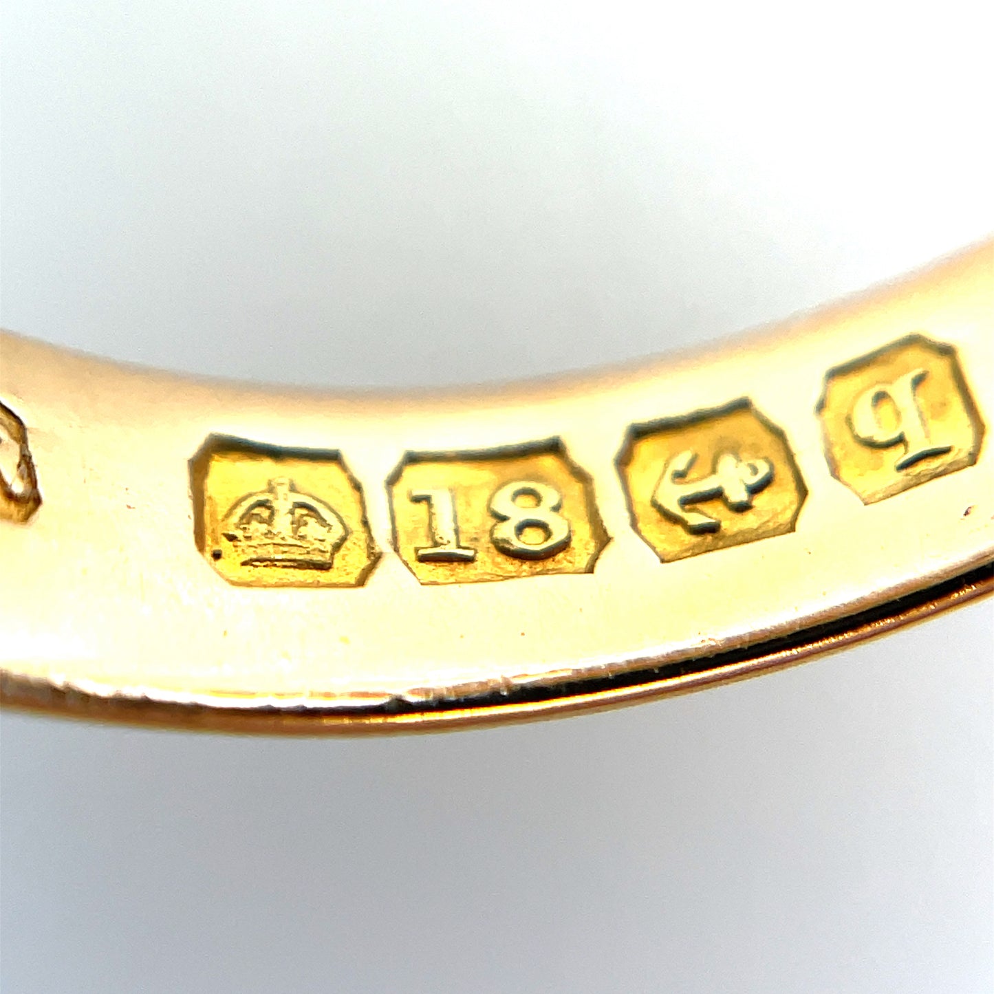 Antique 18ct Yellow Gold Diamond Star Setting Gypsy Ring