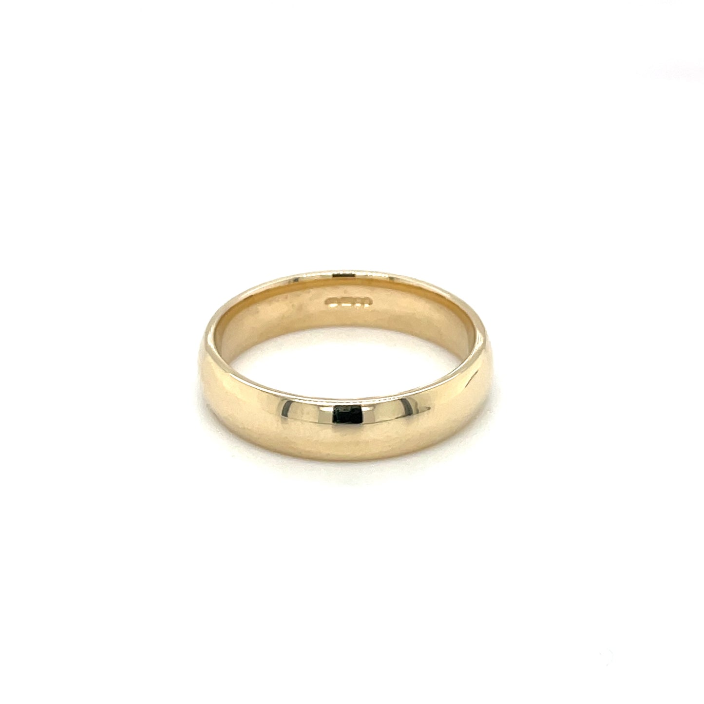 9ct Yellow Gold Traditional Court 5mm Wedding Band