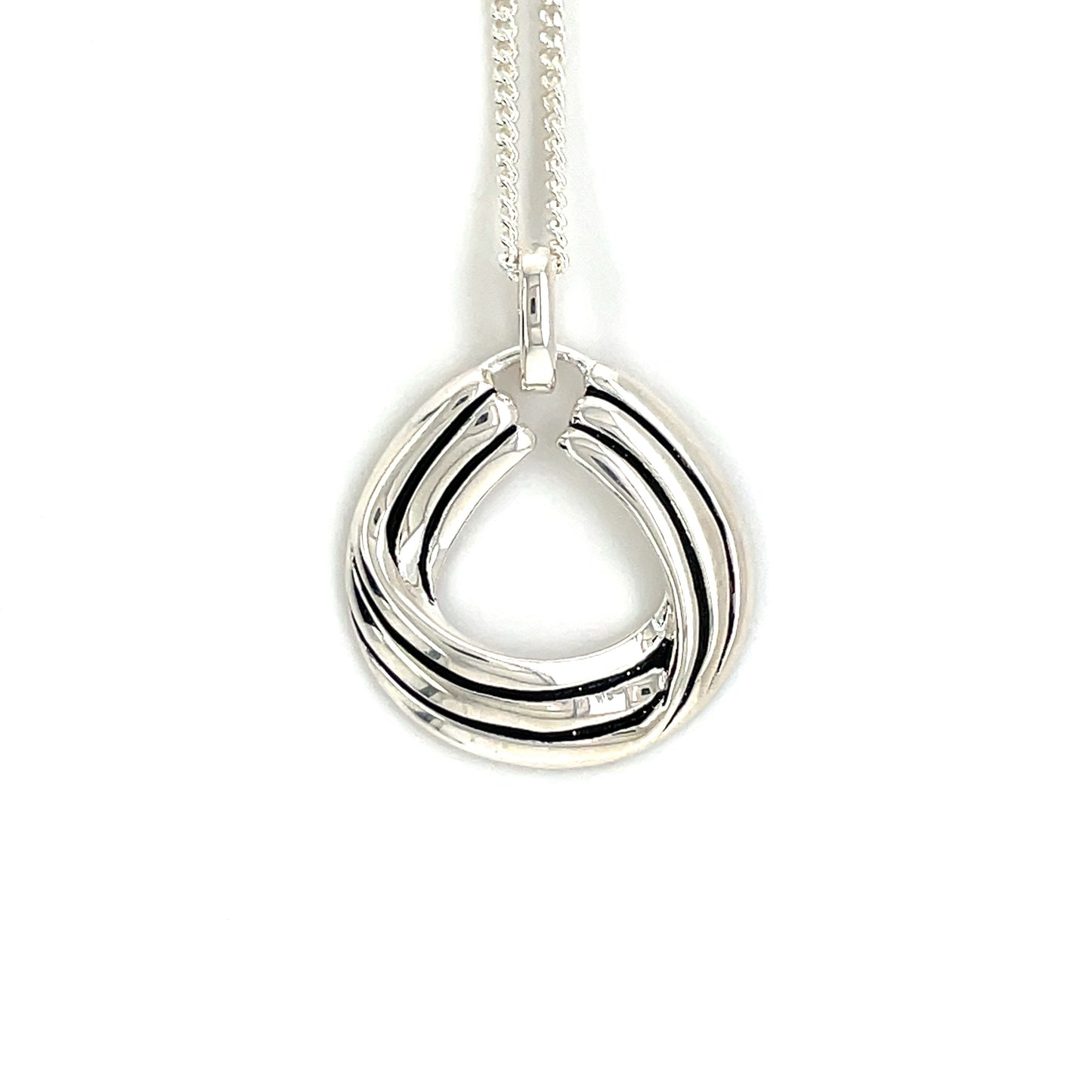 Silver Knot Circle Pendant