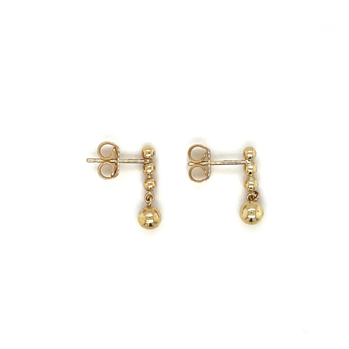 9ct Yellow Gold Ball Drop Earrings