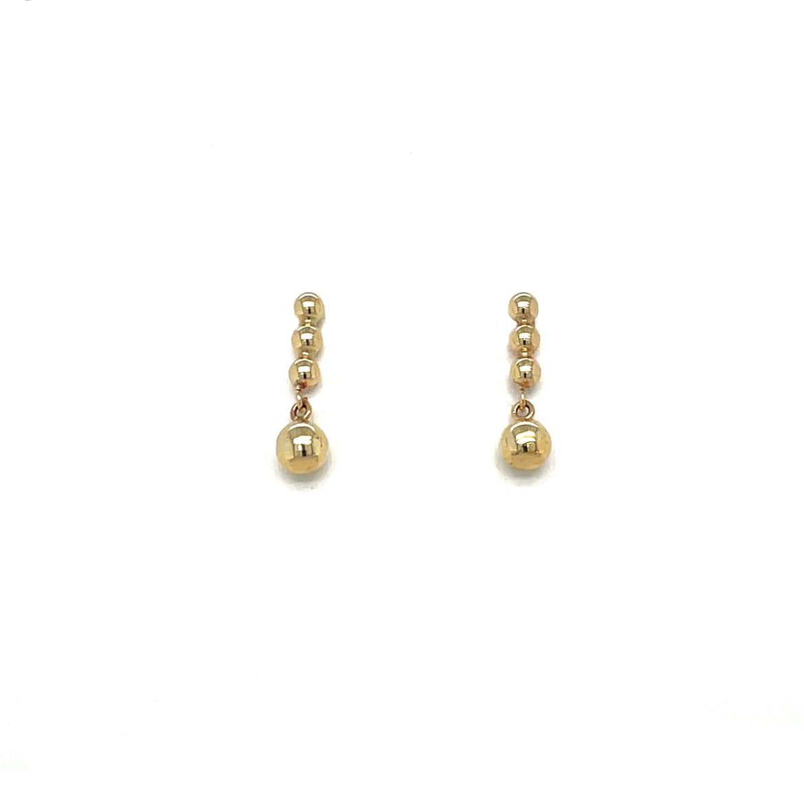 9ct Yellow Gold Ball Drop Earrings