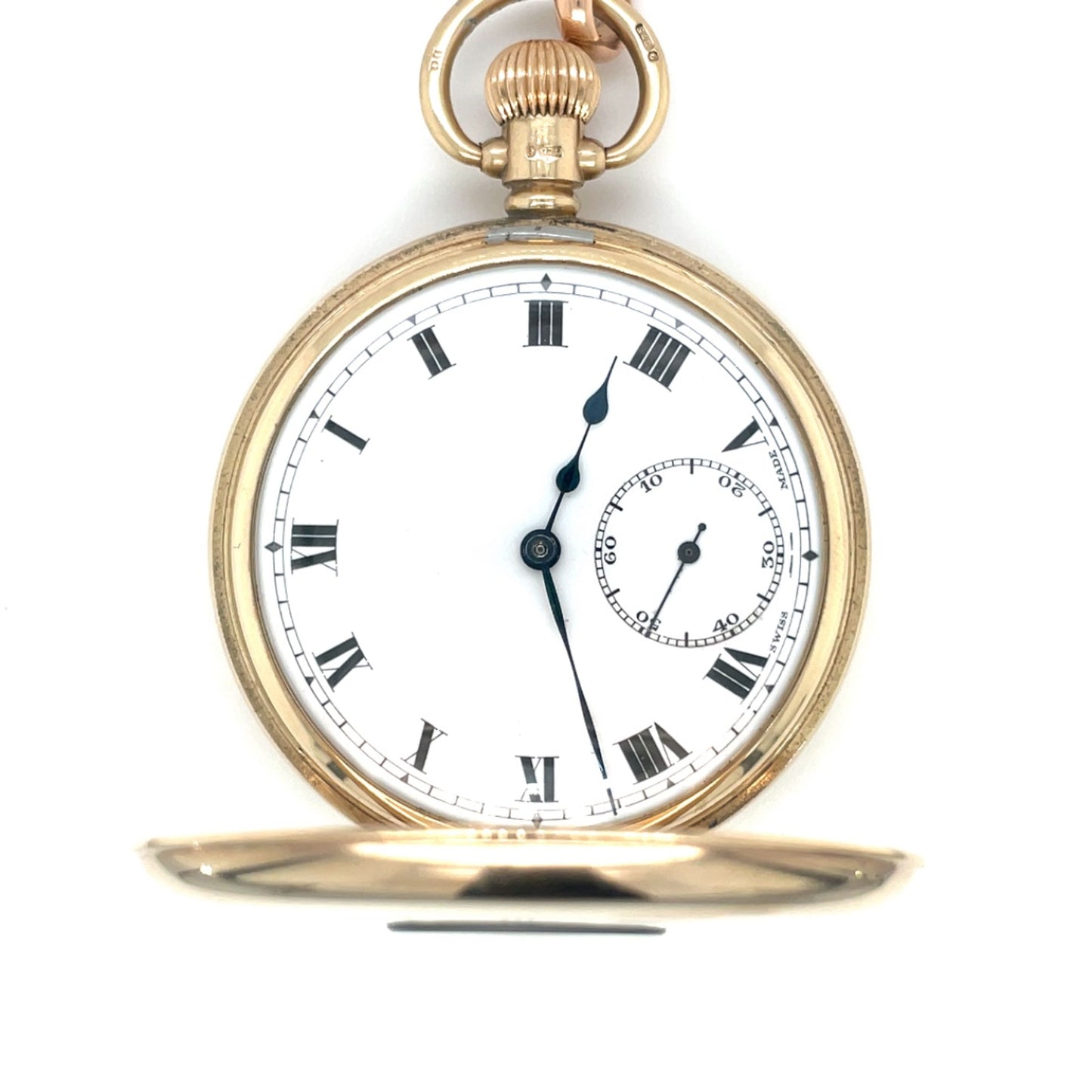 9ct Yellow Gold Tavennes Pocket Watch