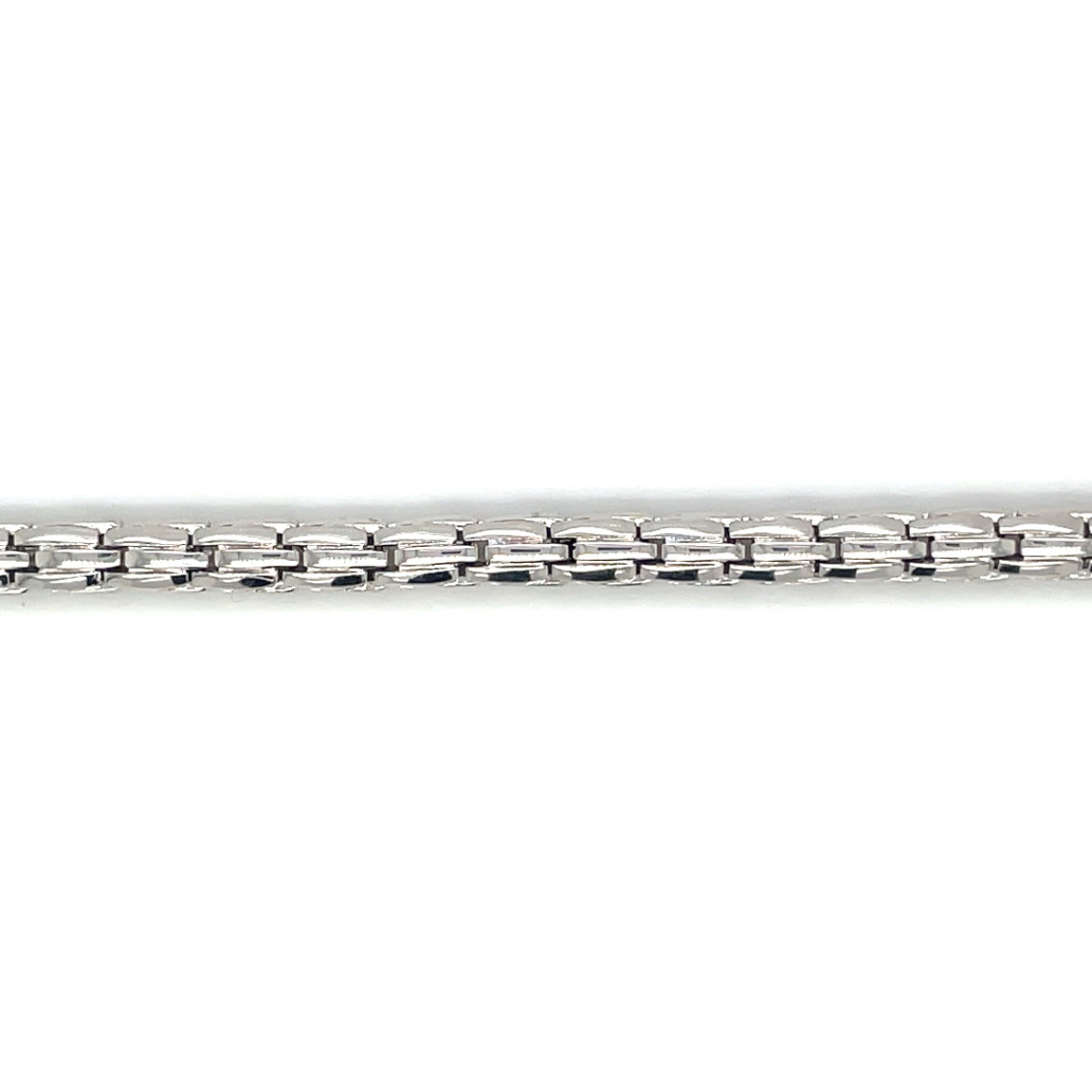9ct White Gold Snake Bracelet