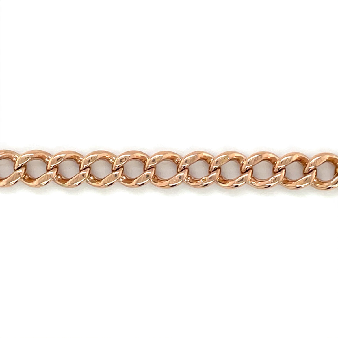 9ct Rose Gold Curb Bracelet