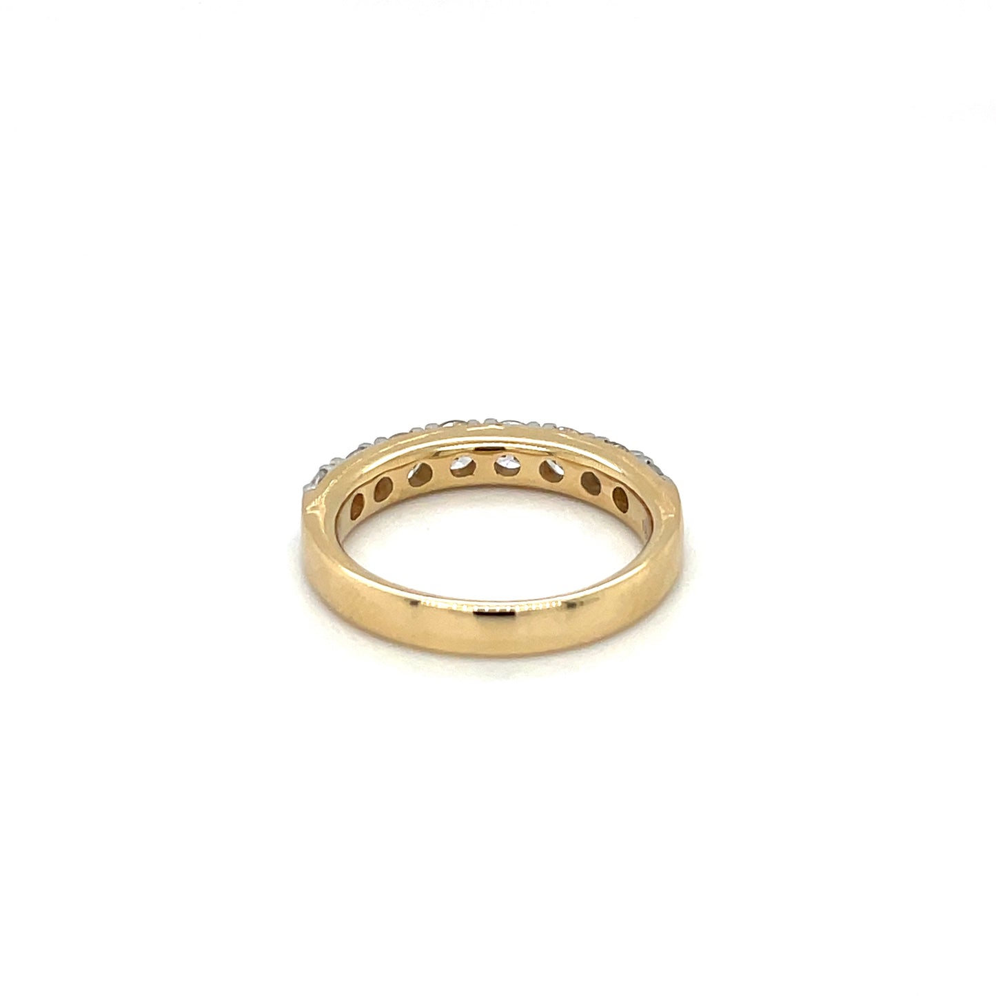 18ct Yellow Gold Diamond Half-set Eternity Ring