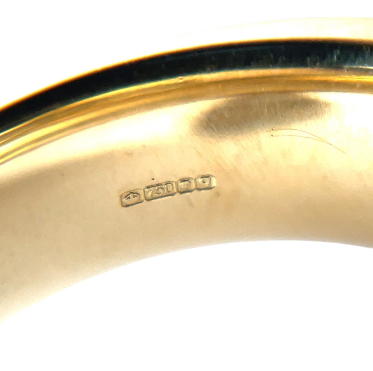 18ct Yellow Gold Two-Row Diamond Half-Set Eternity Ring (N)