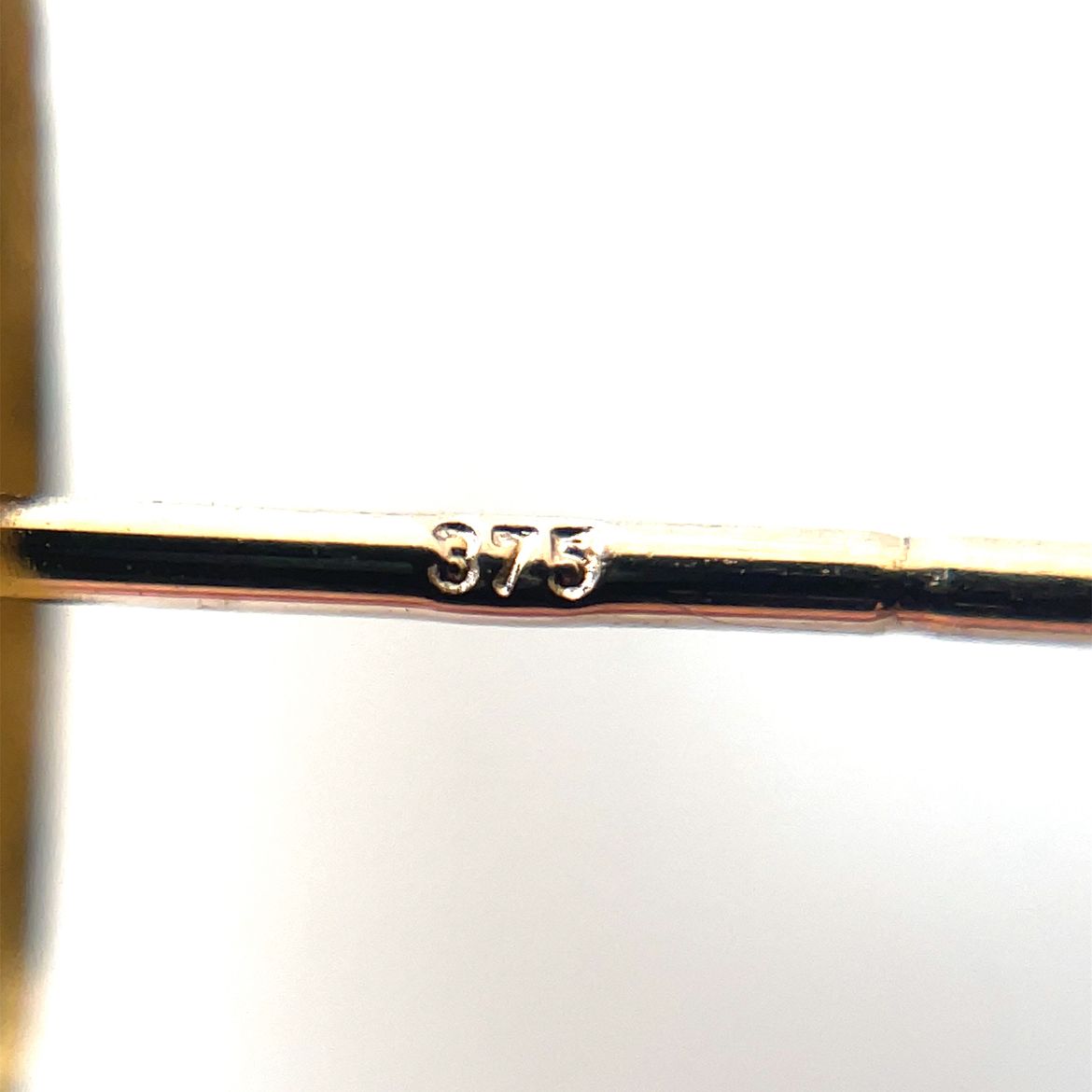 9ct Yellow Gold Satin 'pebble' Stud Earrings