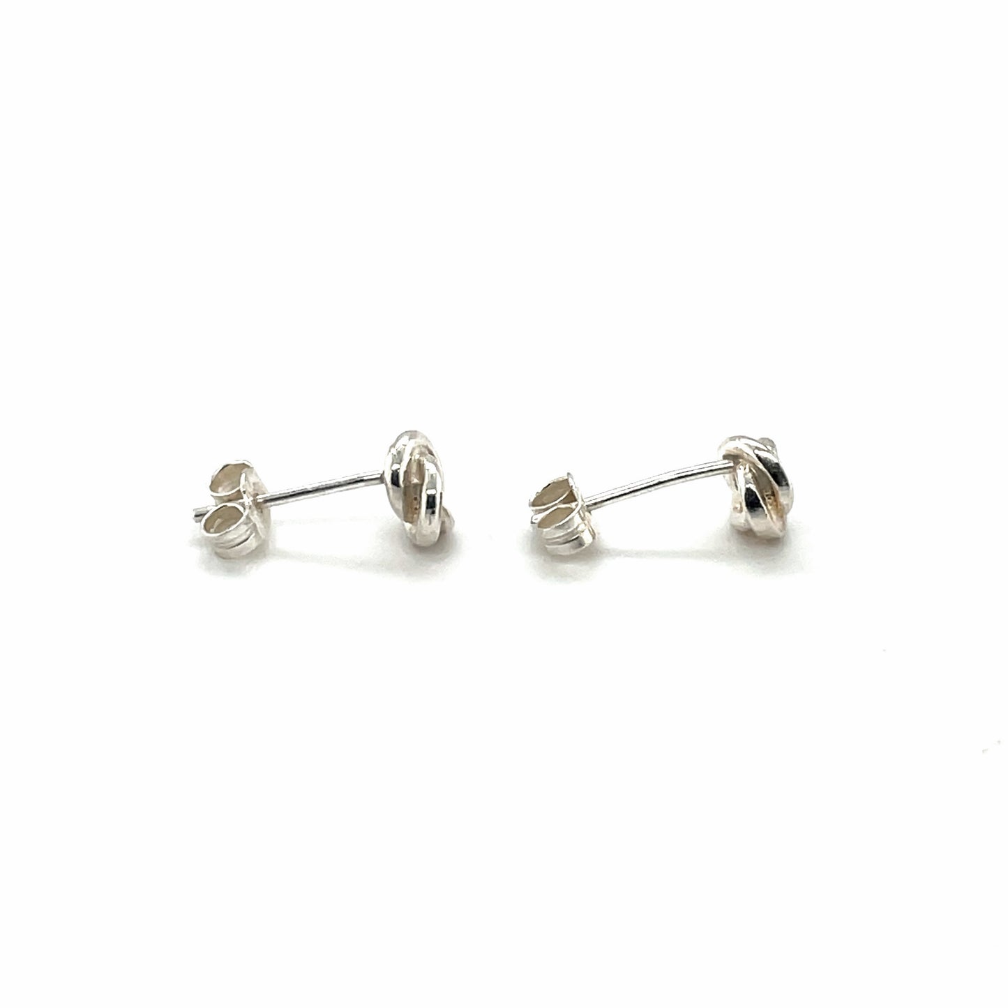 Silver Woolmark Knot Stud Earrings
