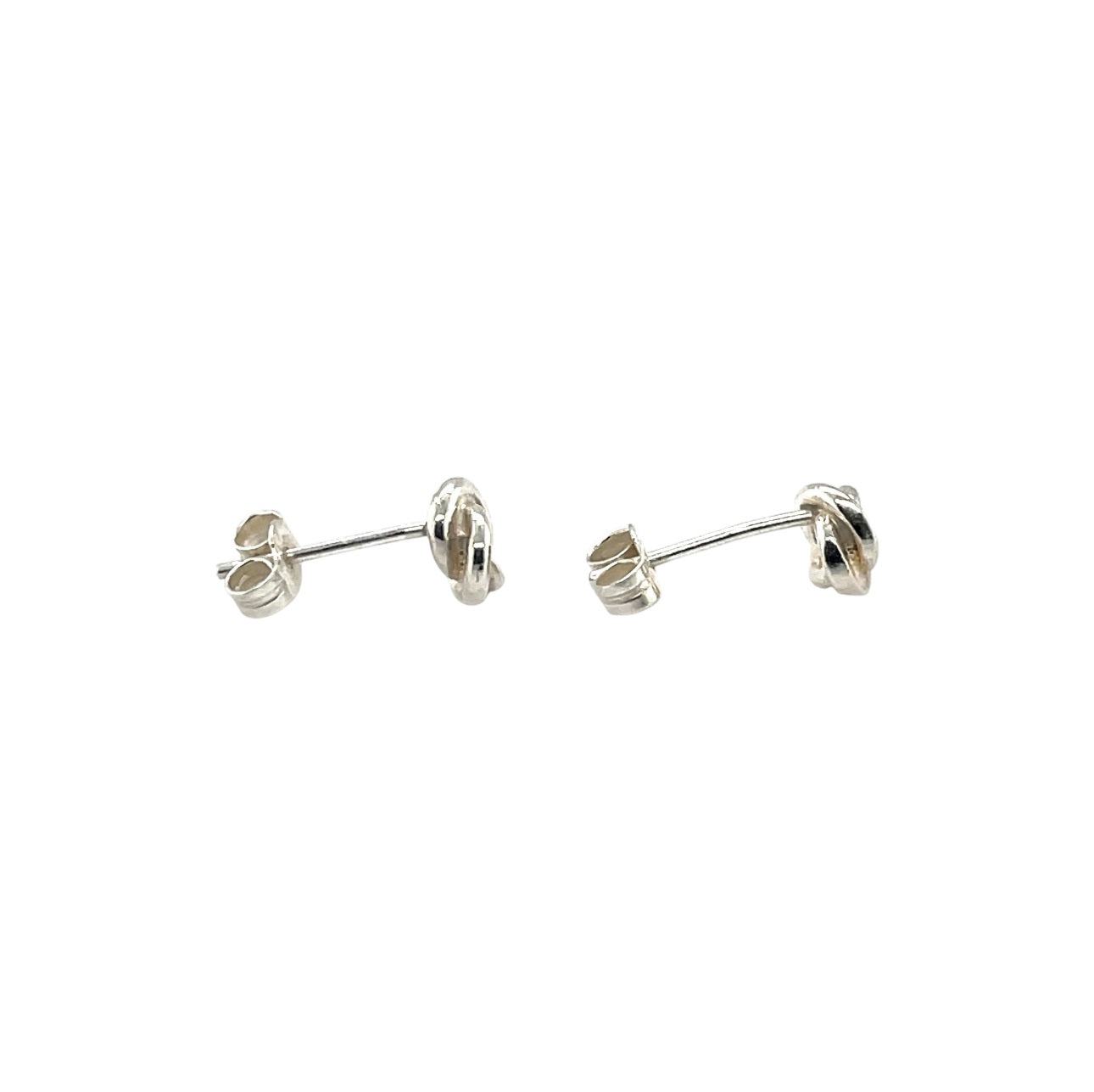Silver Woolmark Knot Stud Earrings