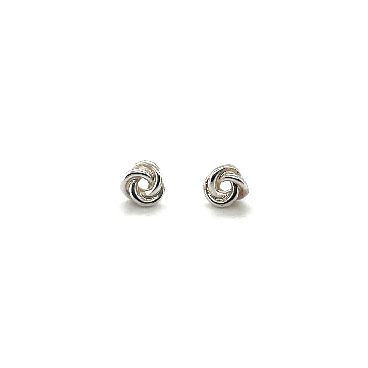 Silver Woolmark Knot Stud Earrings