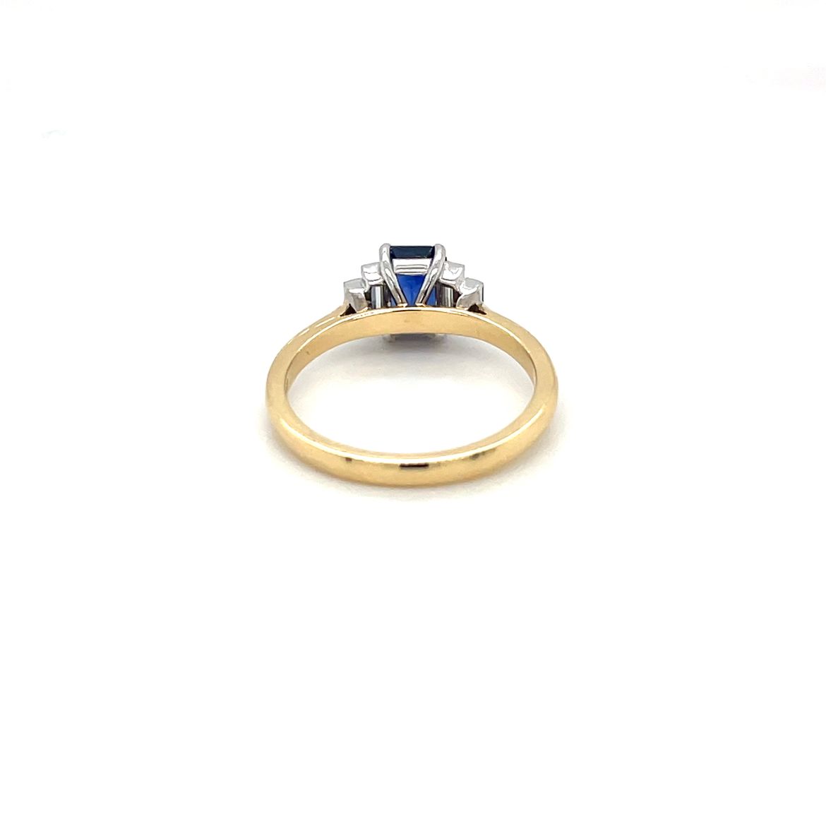 18ct Yellow Gold Sapphire & Diamond Five-Stone Ring