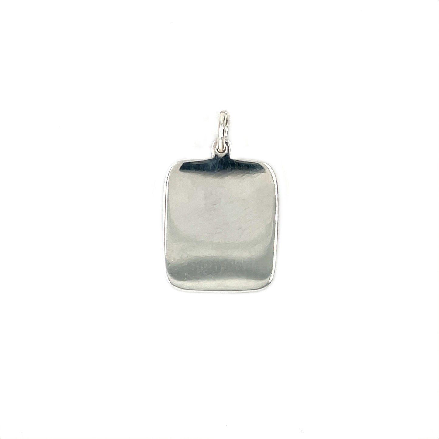 Silver Dog Tag Pendant