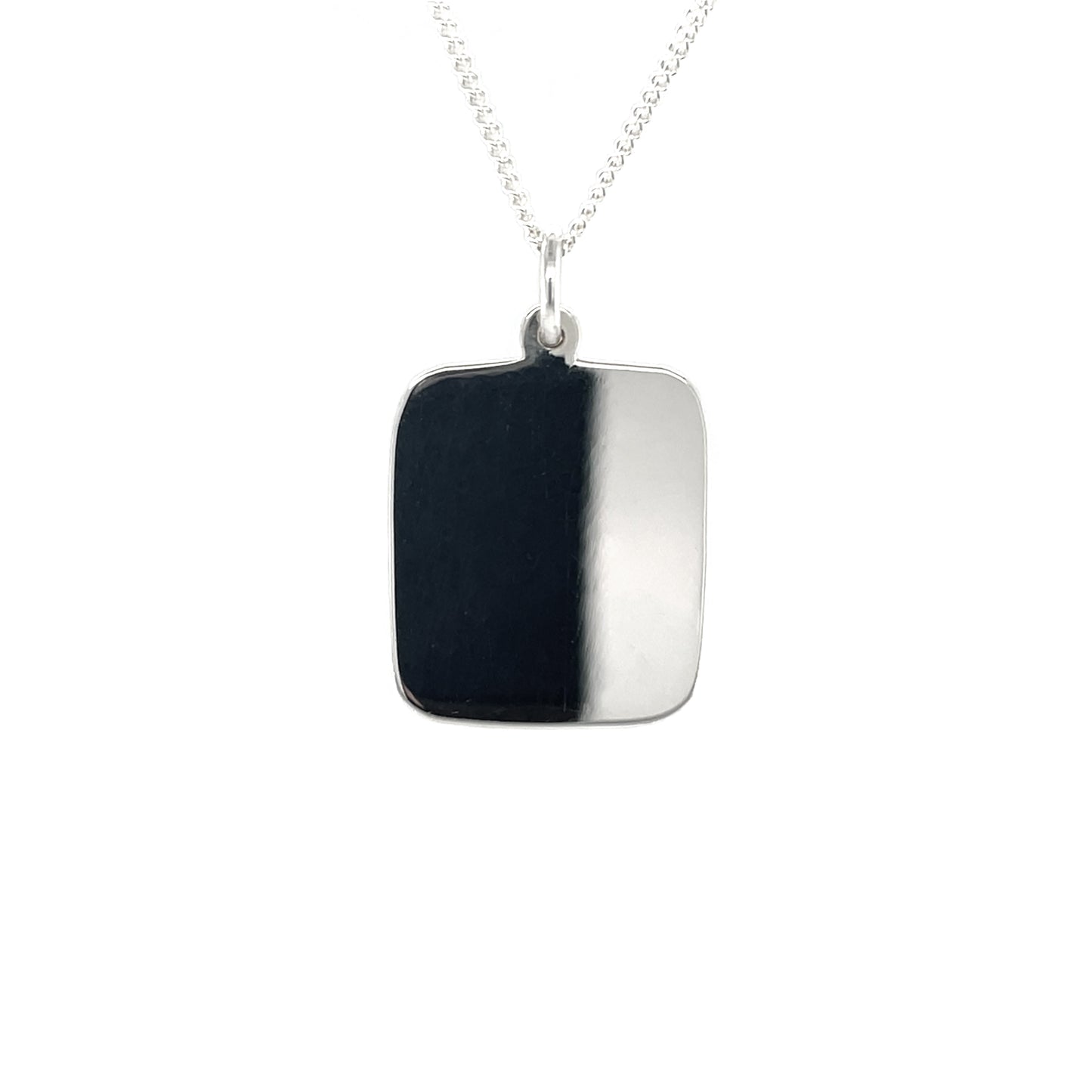 Silver Dog Tag Pendant