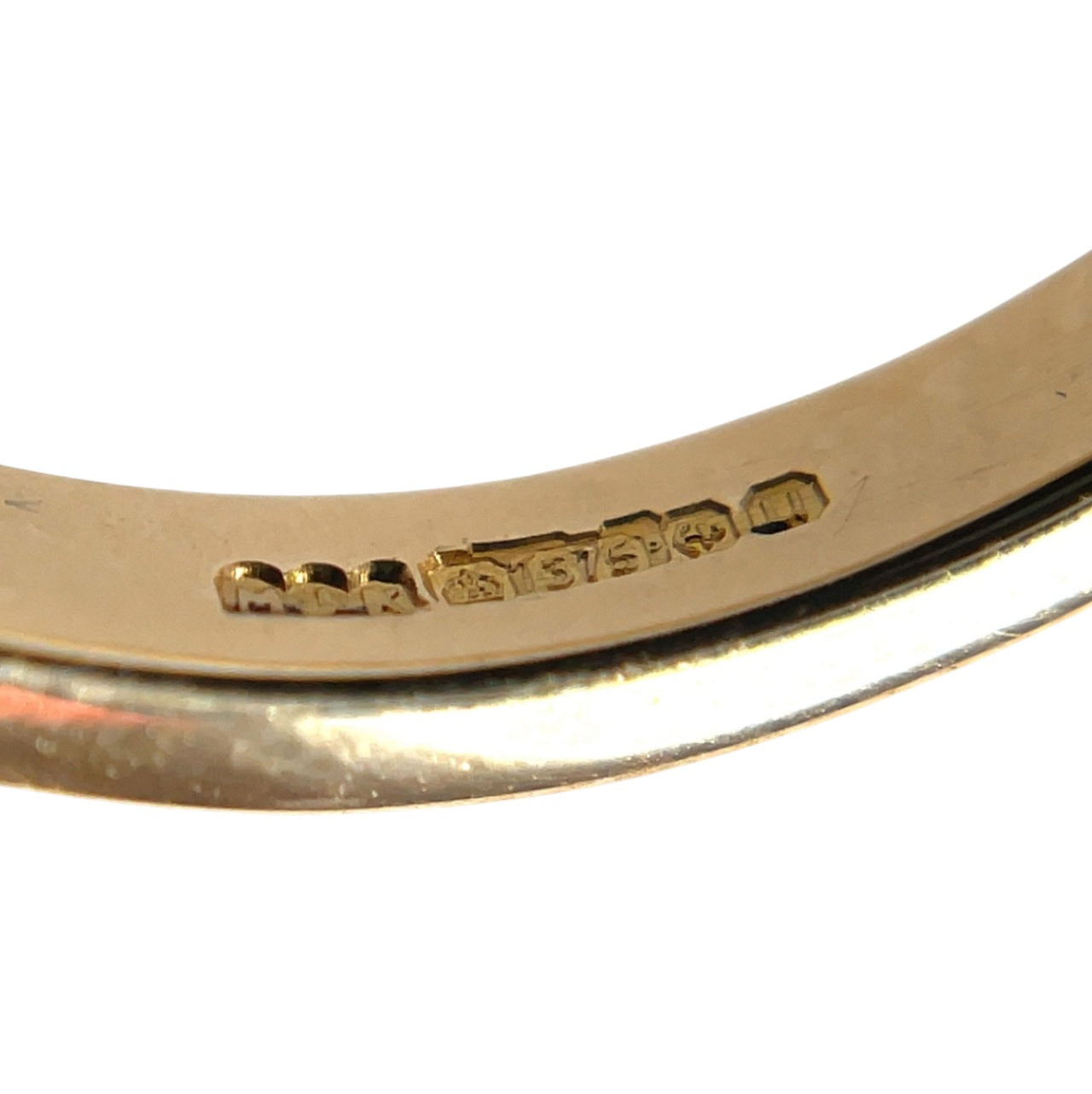 9ct Yellow Gold Diamond Infinity Ring (S1/2)