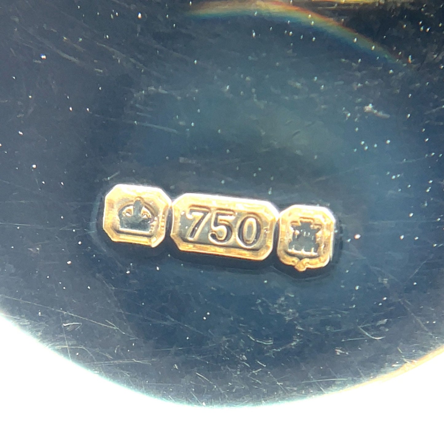 9ct Yellow Gold Oval Chain Cufflinks
