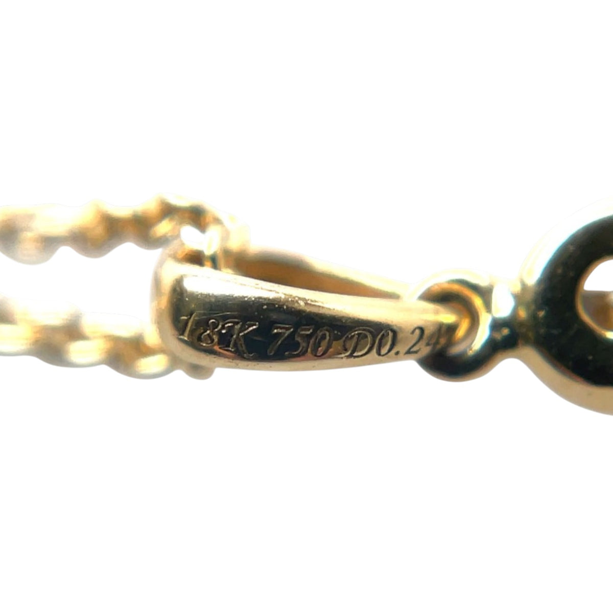 18ct Yellow Gold Diamond Clover Cluster Pendant & Chain (16-18")