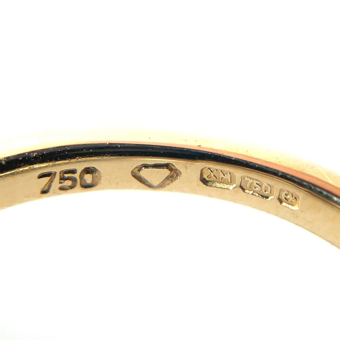 18ct Yellow & White Gold Ruby & Diamond Solitaire Ring (L)