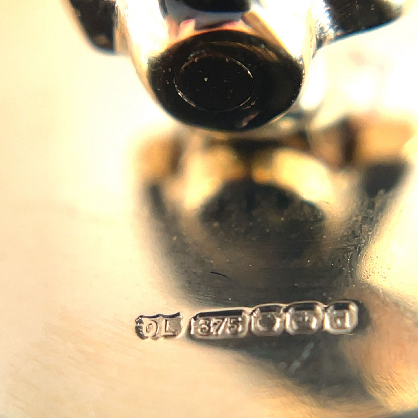 9ct Yellow Gold Chrysocolla Cufflinks