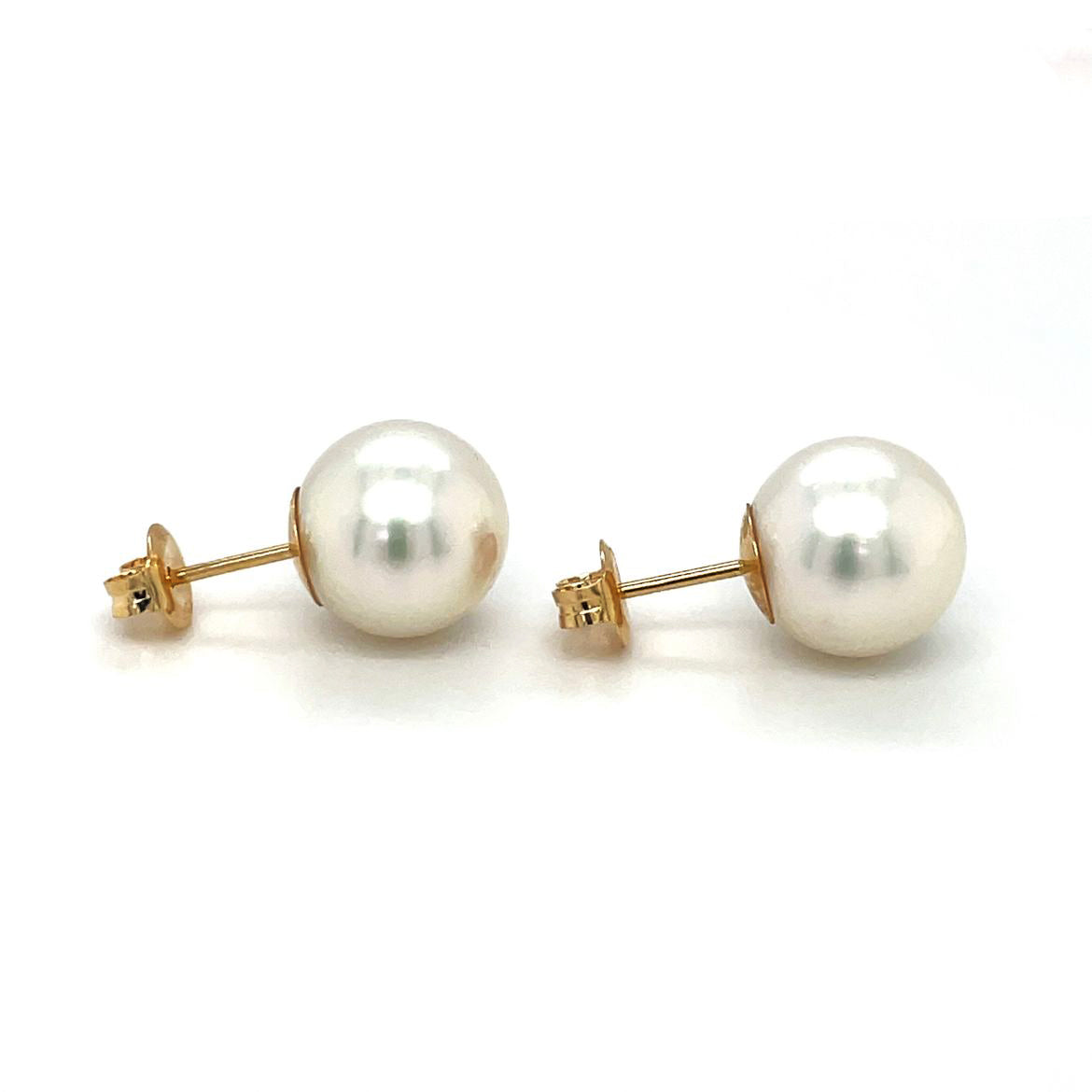 18ct Yellow Gold Southsea Pearl 10mm Studs