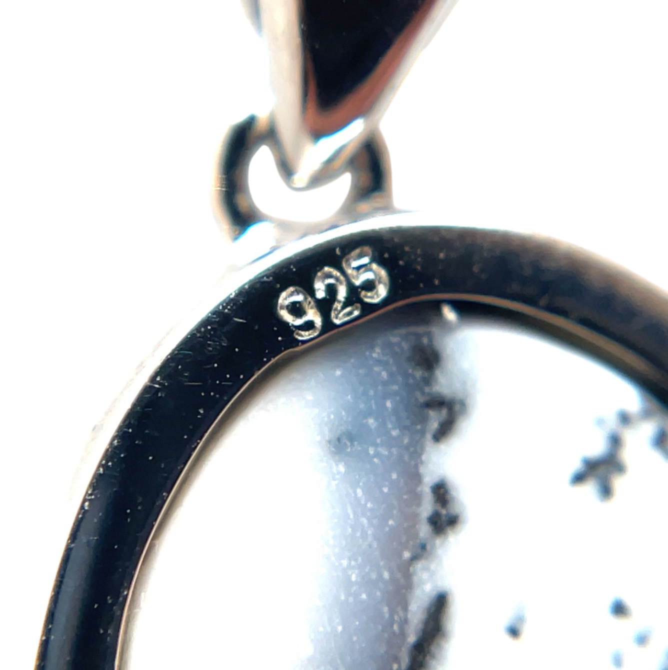 Silver Dendritic Opal Pendant