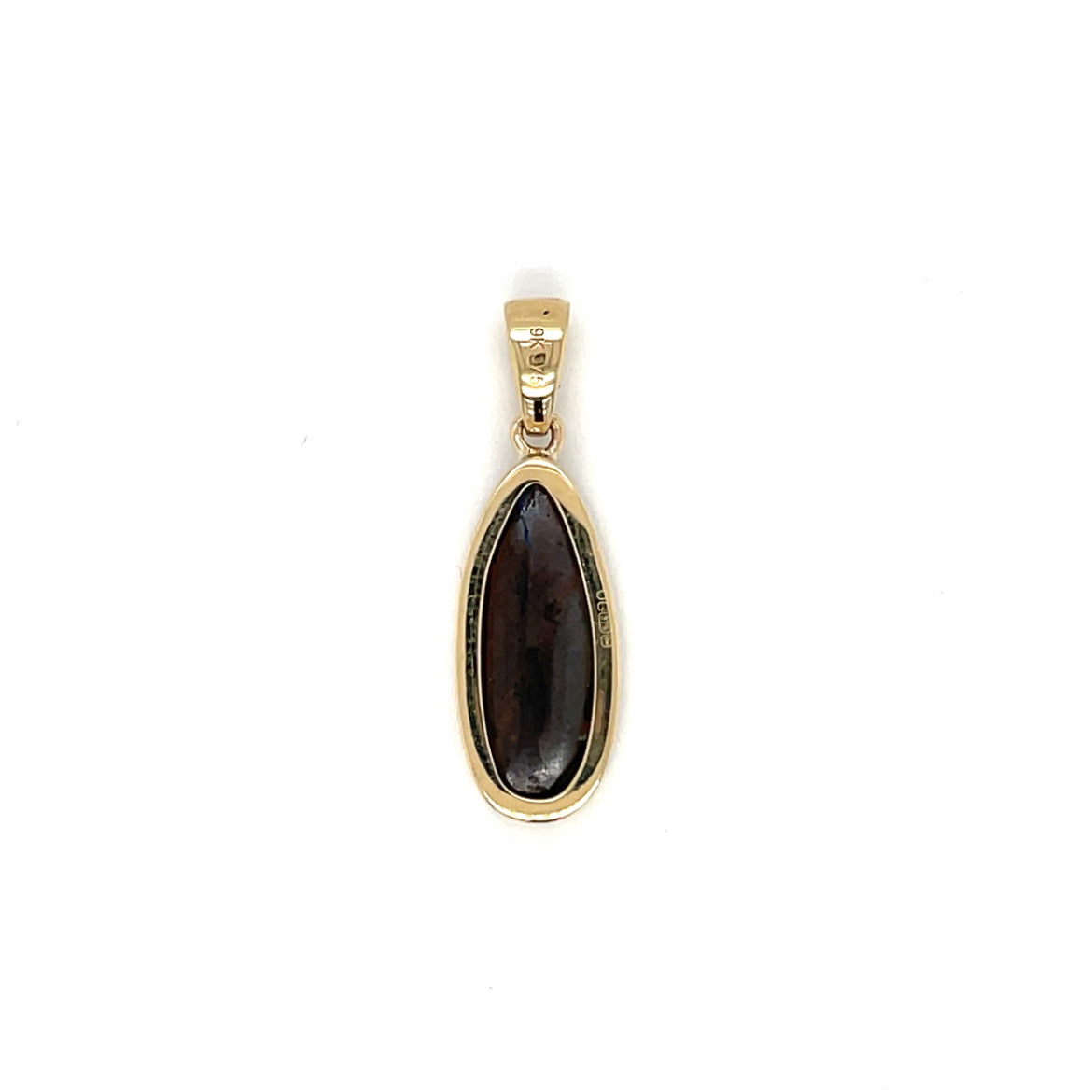 9ct Yellow Gold Winton Boulder Opal Pendant