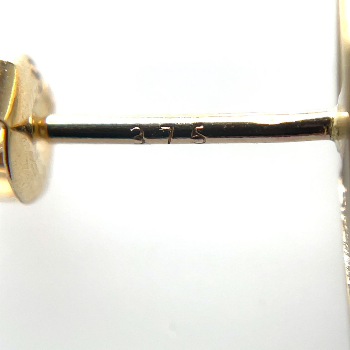 9ct Yellow Gold Marquise White Opal Studs