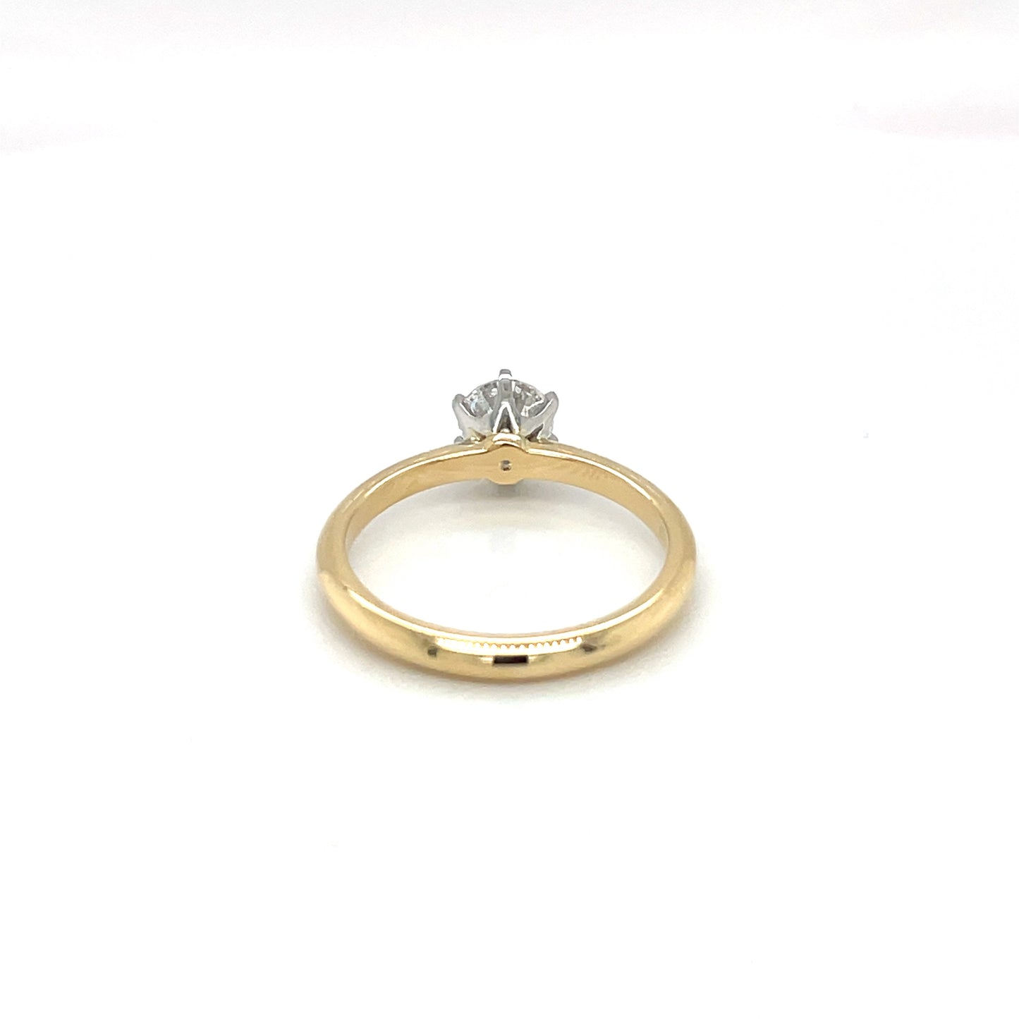 18ct Yellow Gold Diamond Solitaire Ring