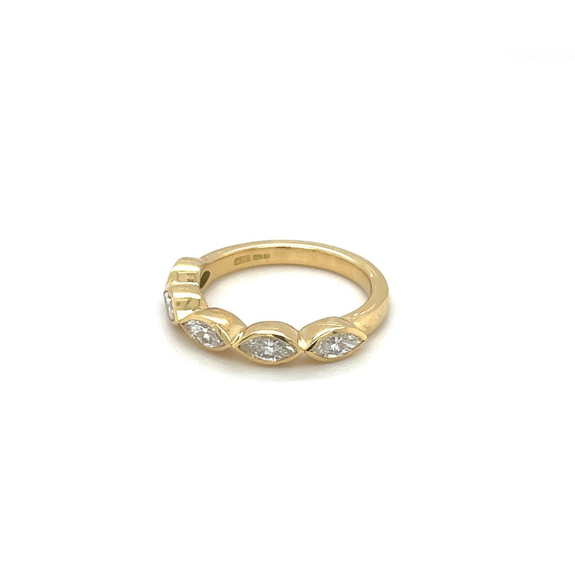 18ct Yellow Gold Marquise Diamond Eternity Ring