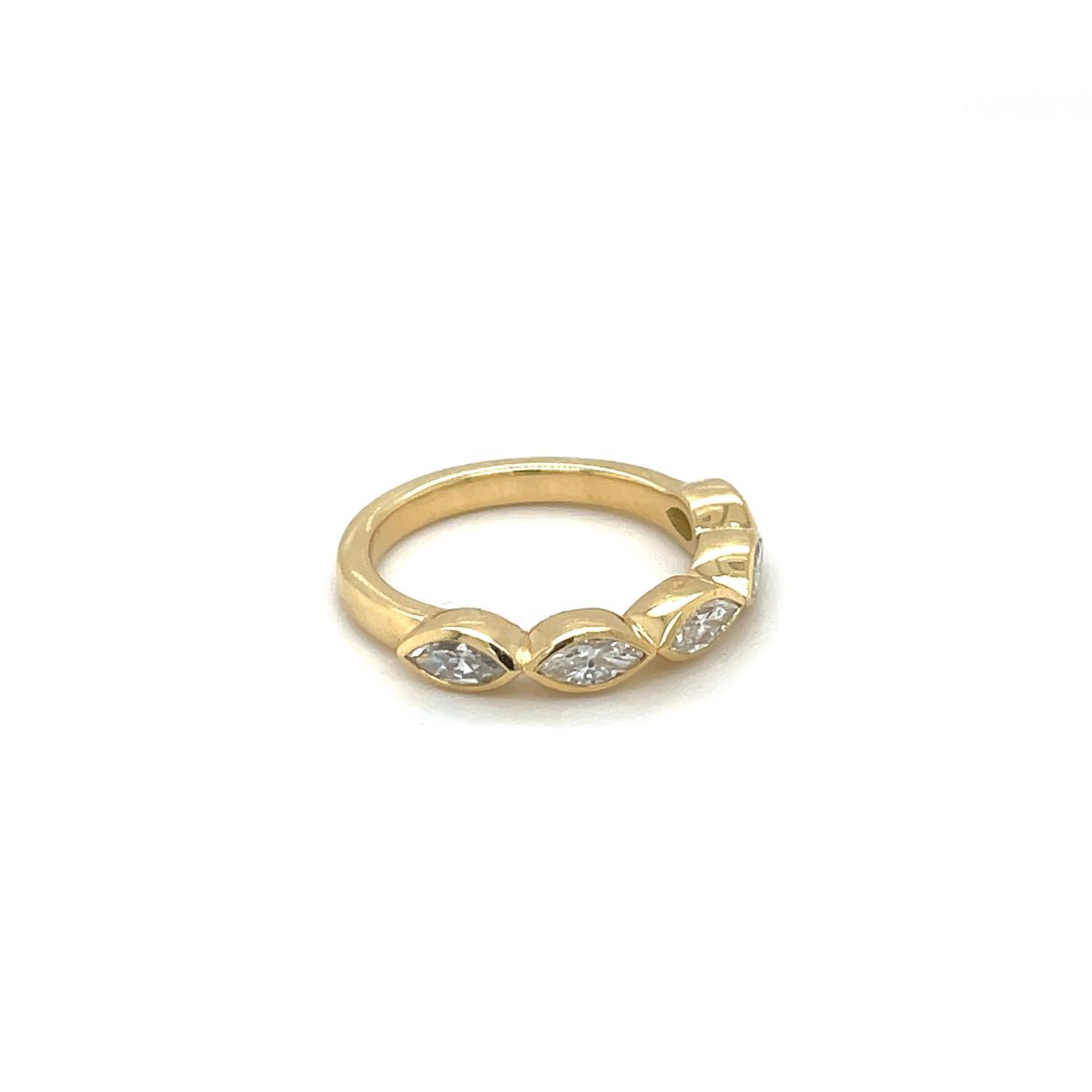18ct Yellow Gold Marquise Diamond Eternity Ring