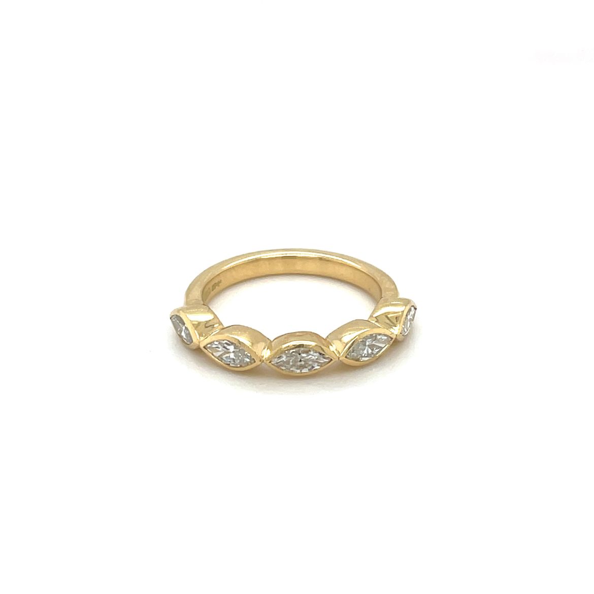 18ct Yellow Gold Marquise Diamond Eternity Ring