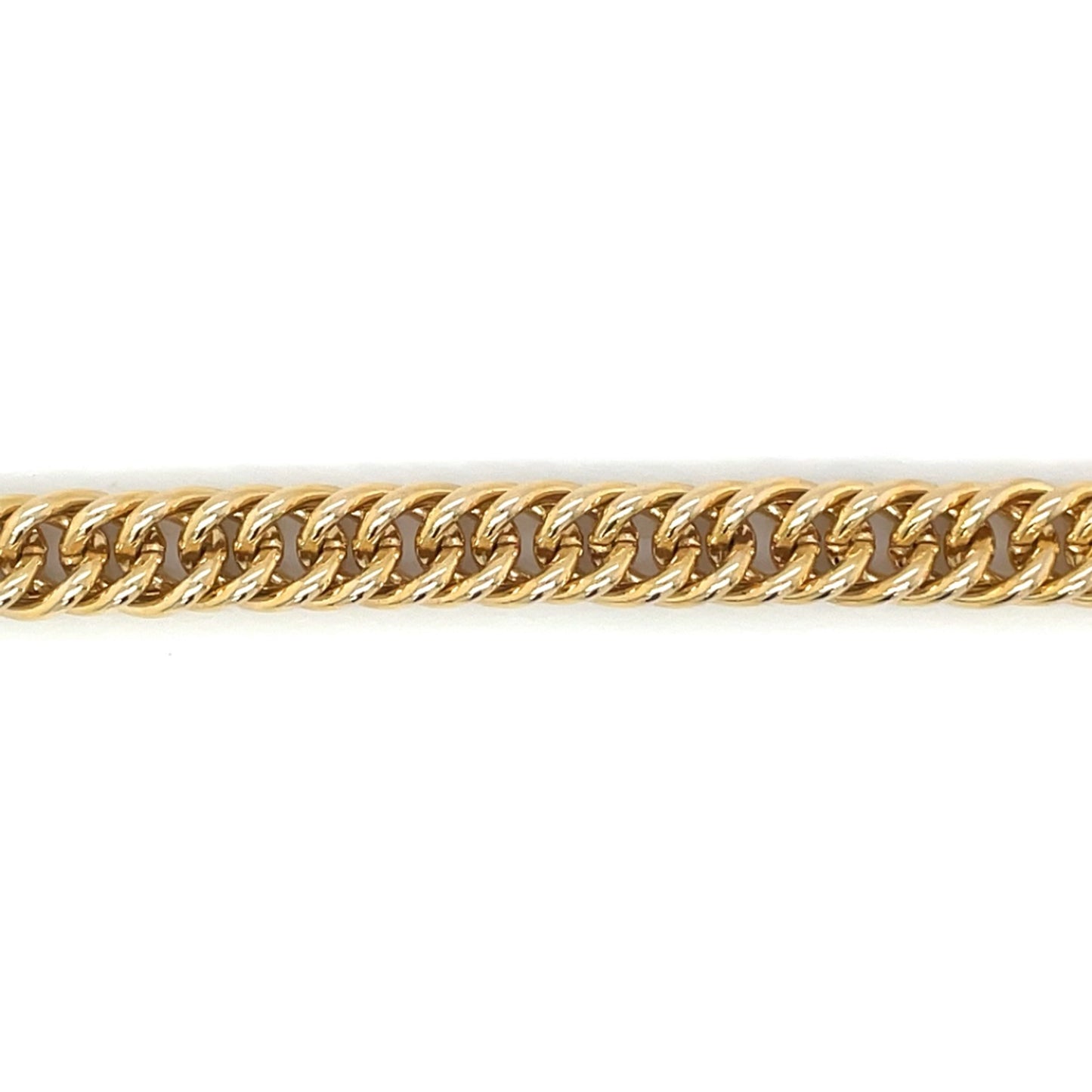 9ct Yellow Gold Long Fancy Curb Link Necklace