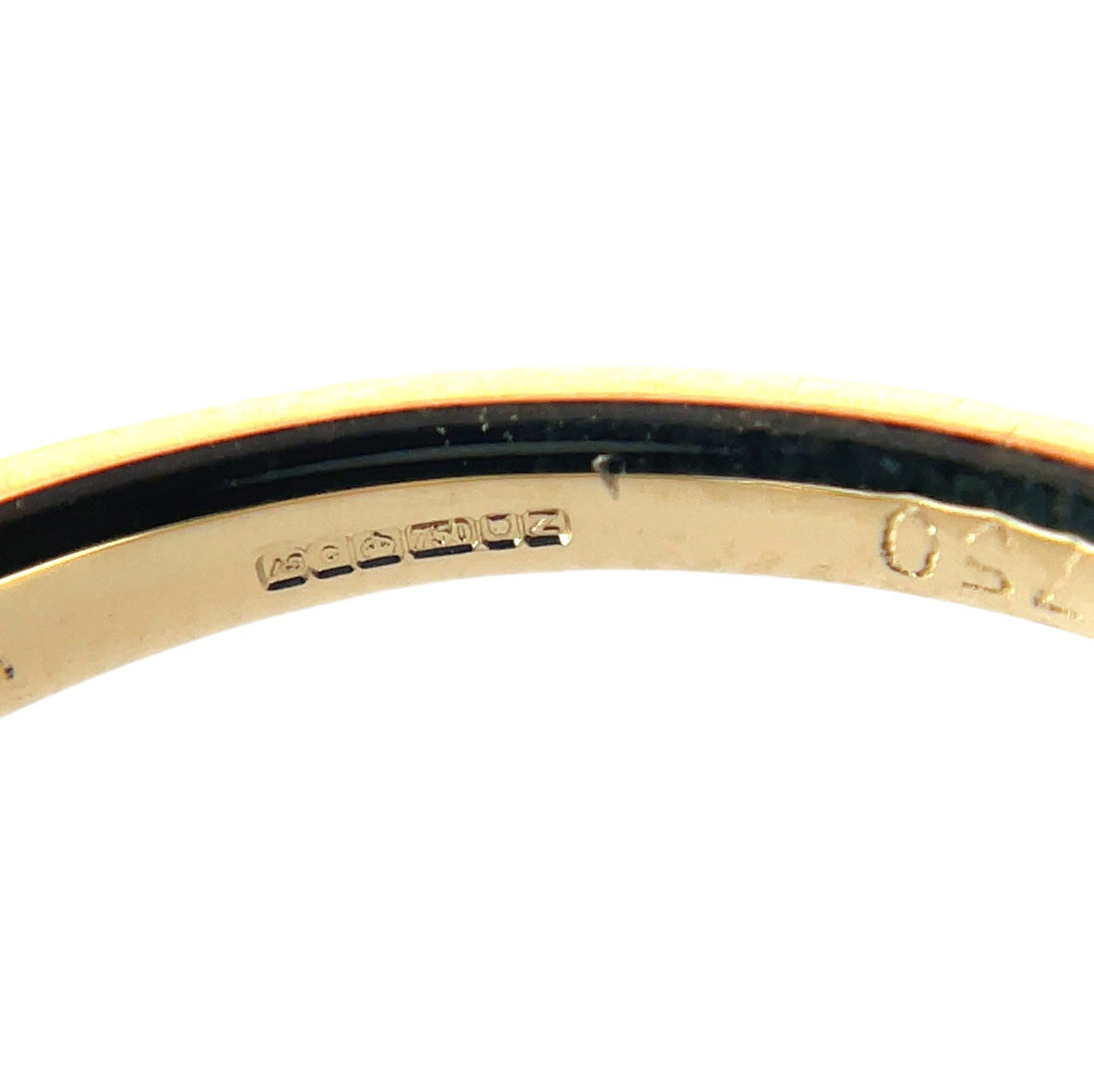 18ct Yellow Gold Emerald & Diamond Half-Set Eternity Ring (M)