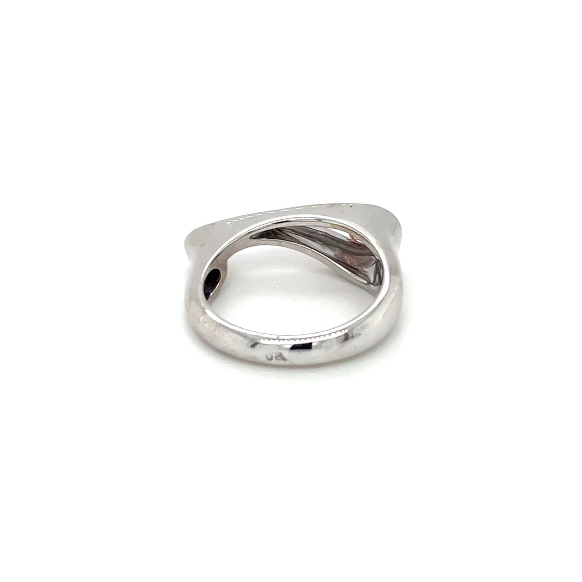 18ct Yellow & White Gold Diamond Contemporary Ring