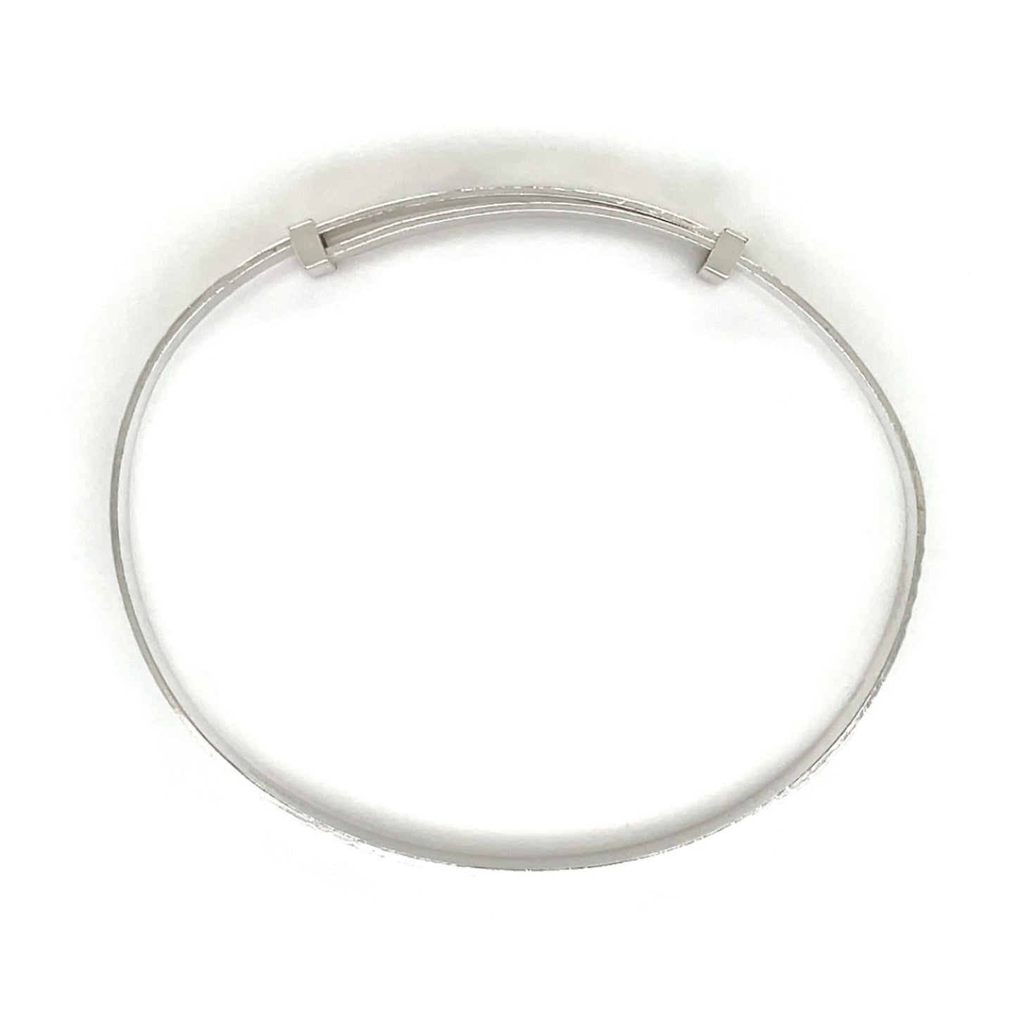 Silver Engraved Christening Bangle