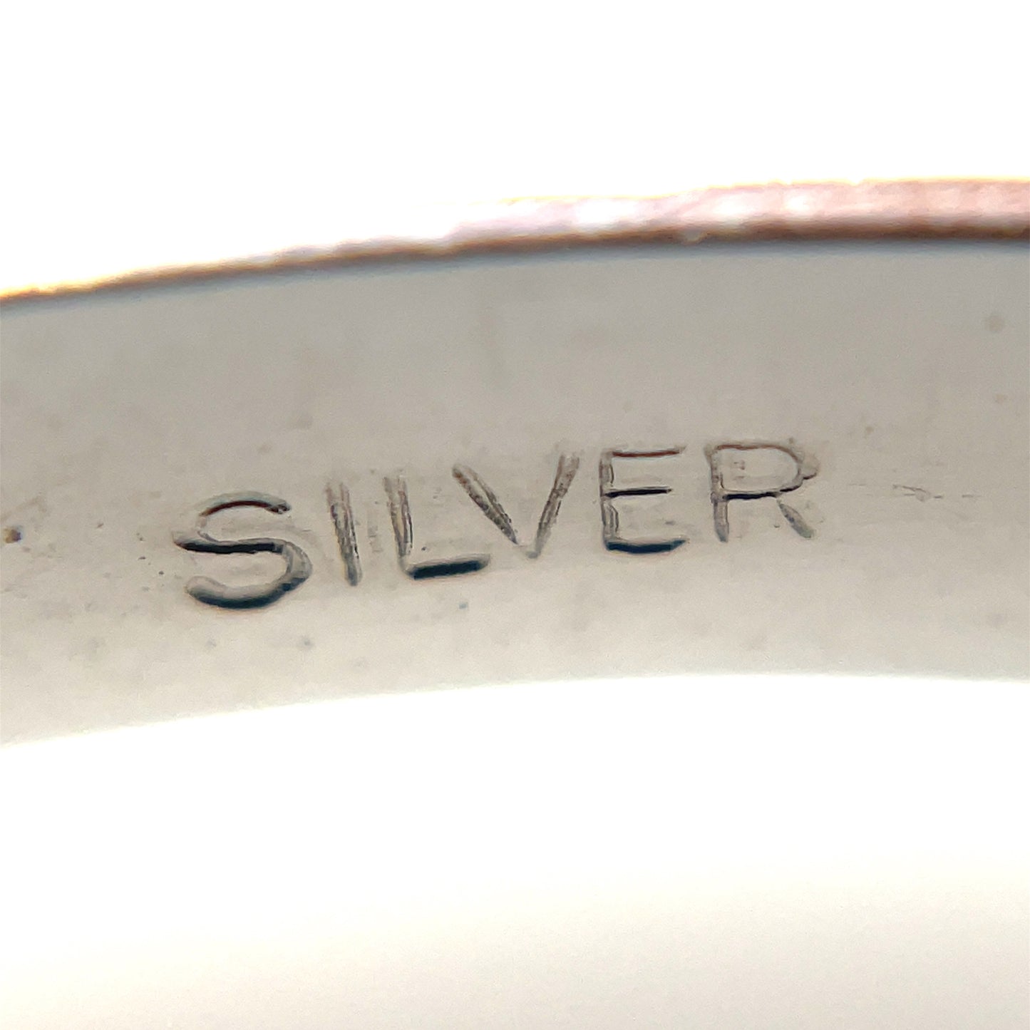 Silver Engraved Christening Bangle