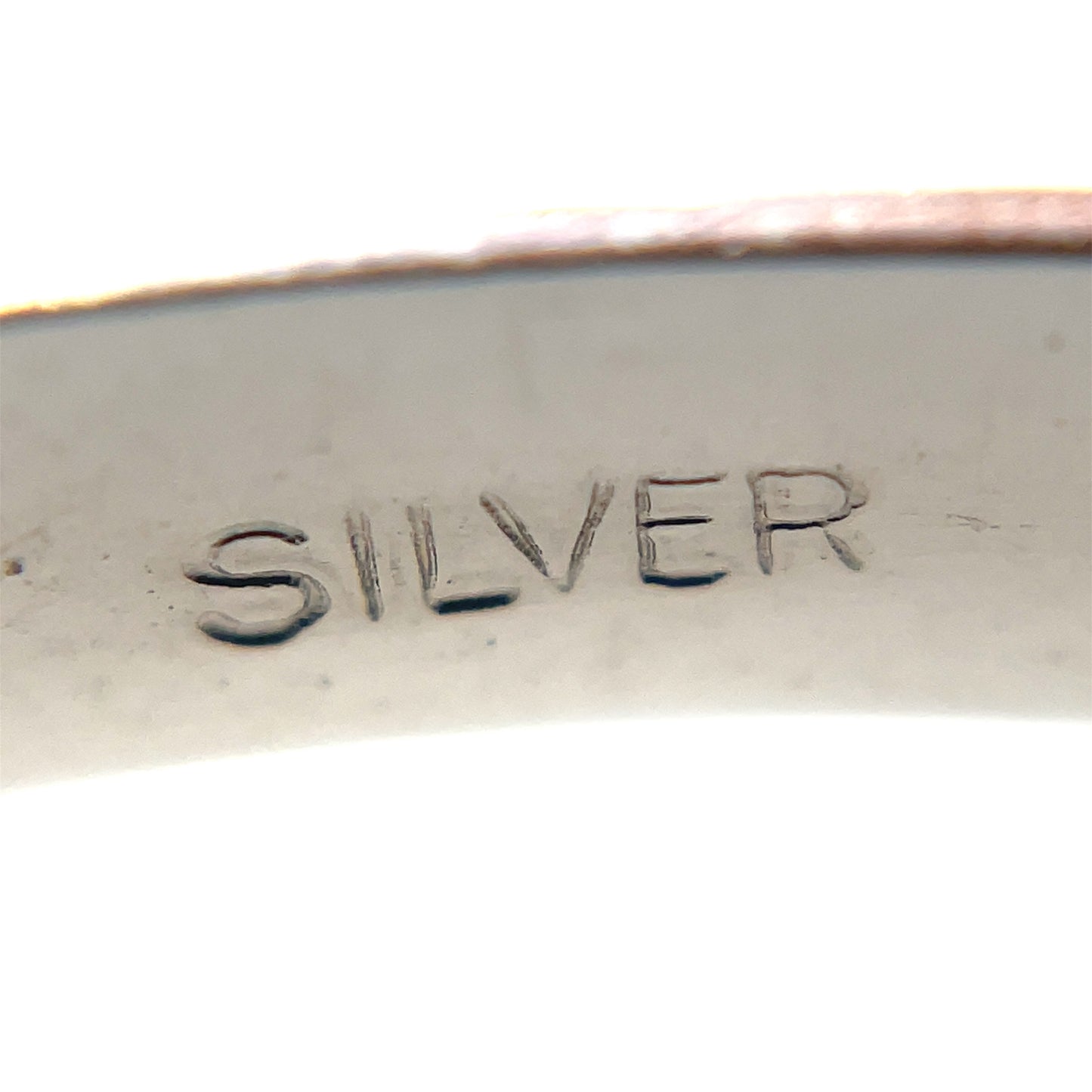 Silver Engraved Christening Bangle