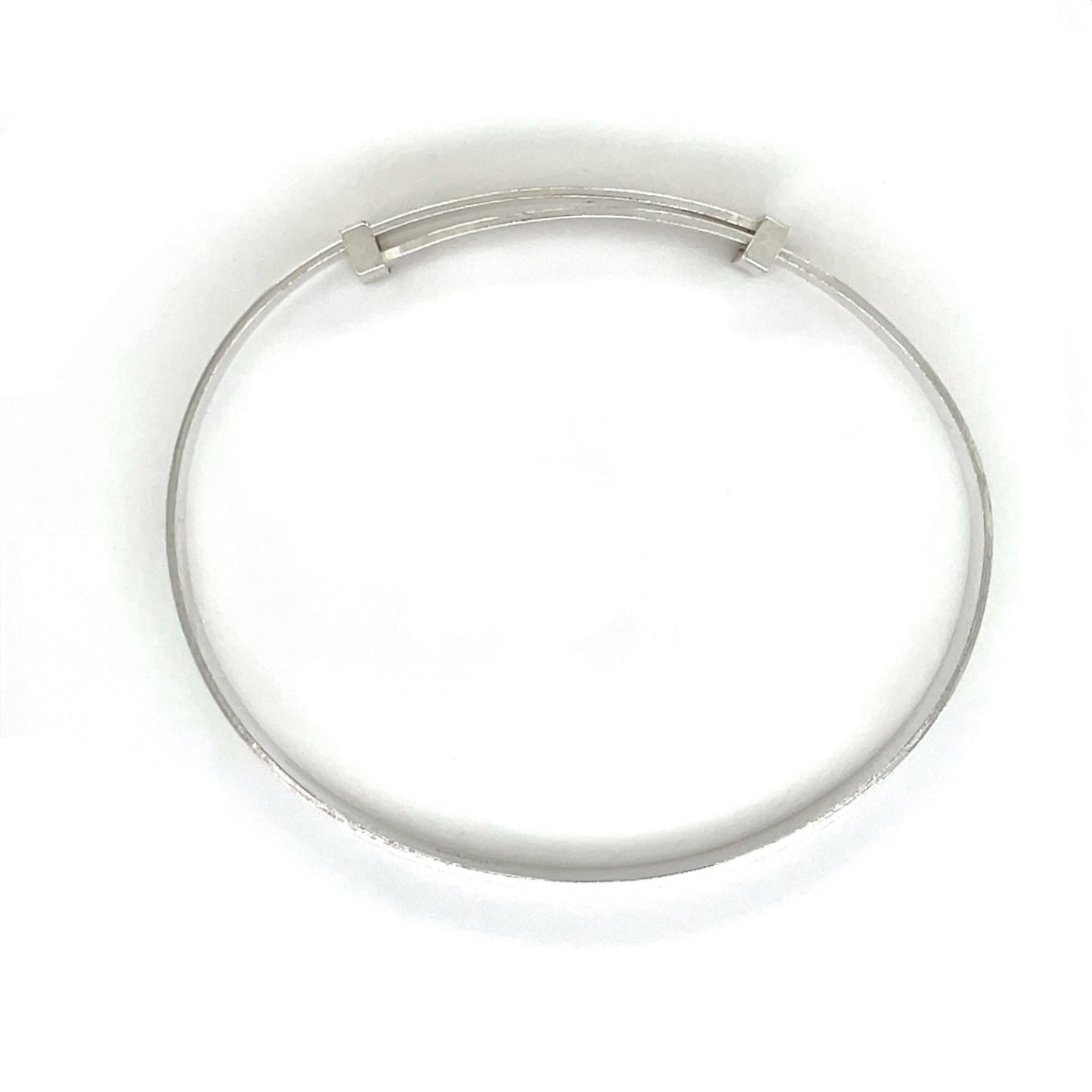 Silver Engine-Turned Christening Bangle