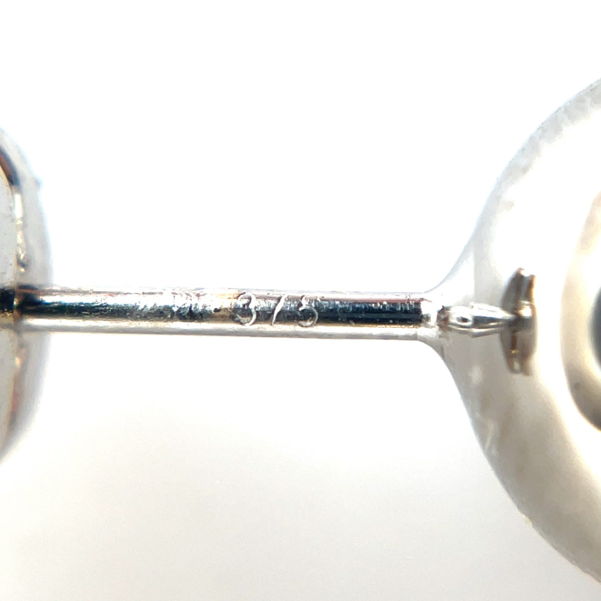 9ct White Gold 8mm Polished Ball Stud Earrings