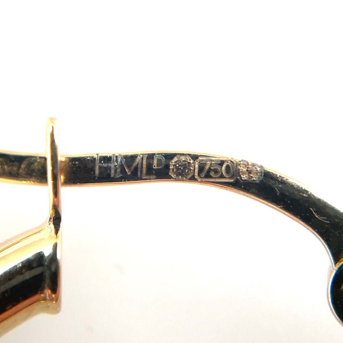 18ct Yellow Gold Thin Hoop Earrings (19mm)